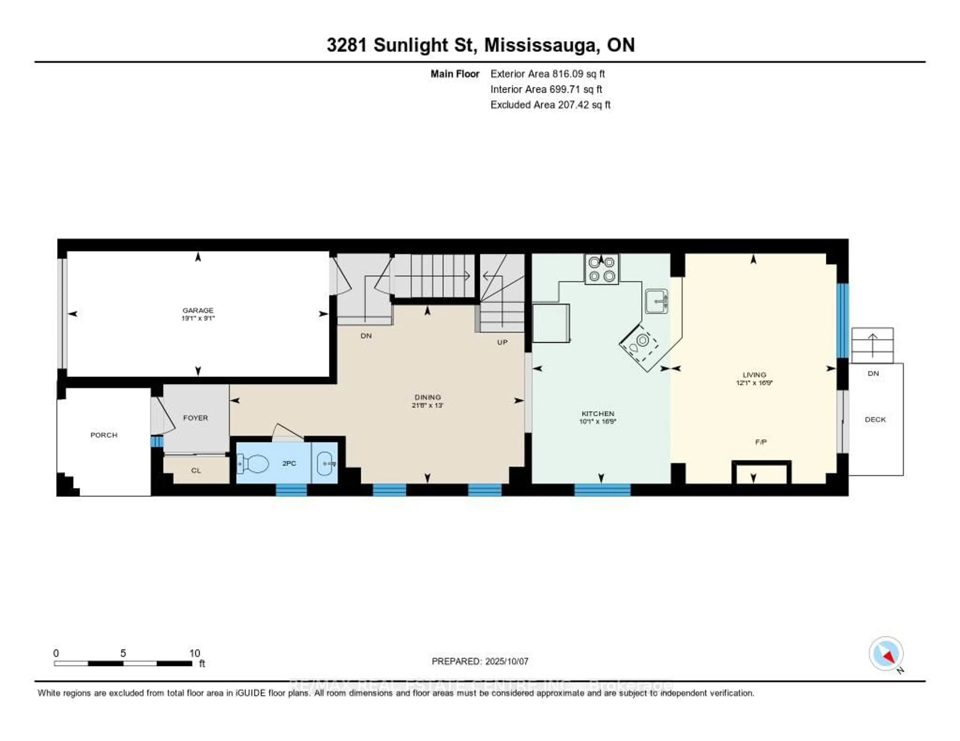 Floor plan for 3281 Sunlight St, Mississauga Ontario L5M 0G7