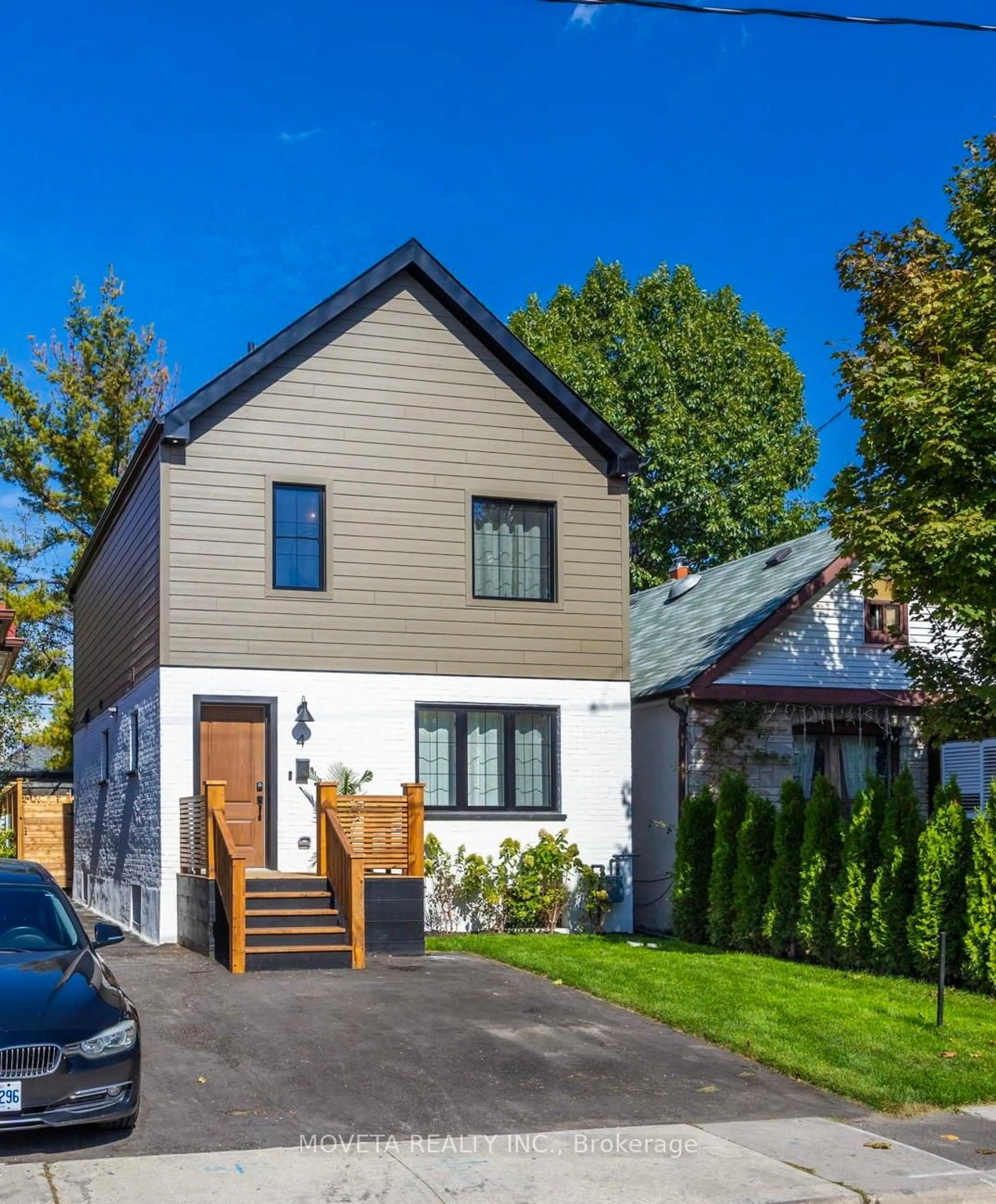 Home with vinyl exterior material, street for 4 Mahoney Ave, Toronto Ontario M6M 2H4
