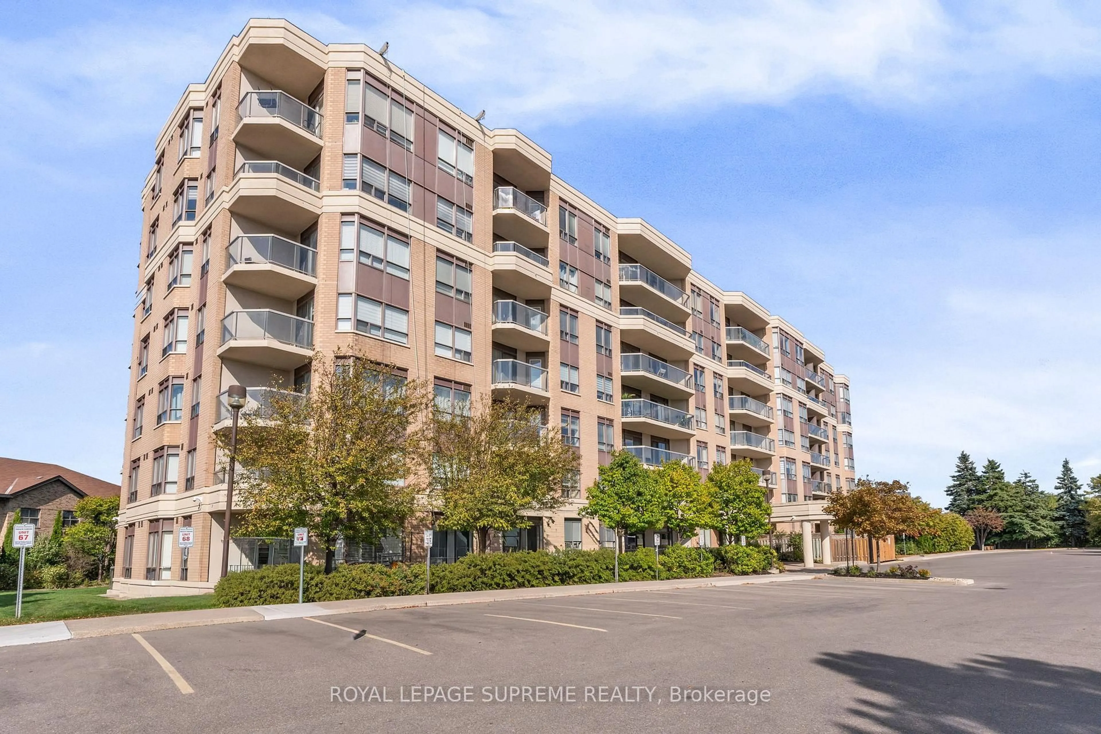 A pic from outside/outdoor area/front of a property/back of a property/a pic from drone, unknown for 300 Ray Lawson Blvd #601, Brampton Ontario L6Y 5H5