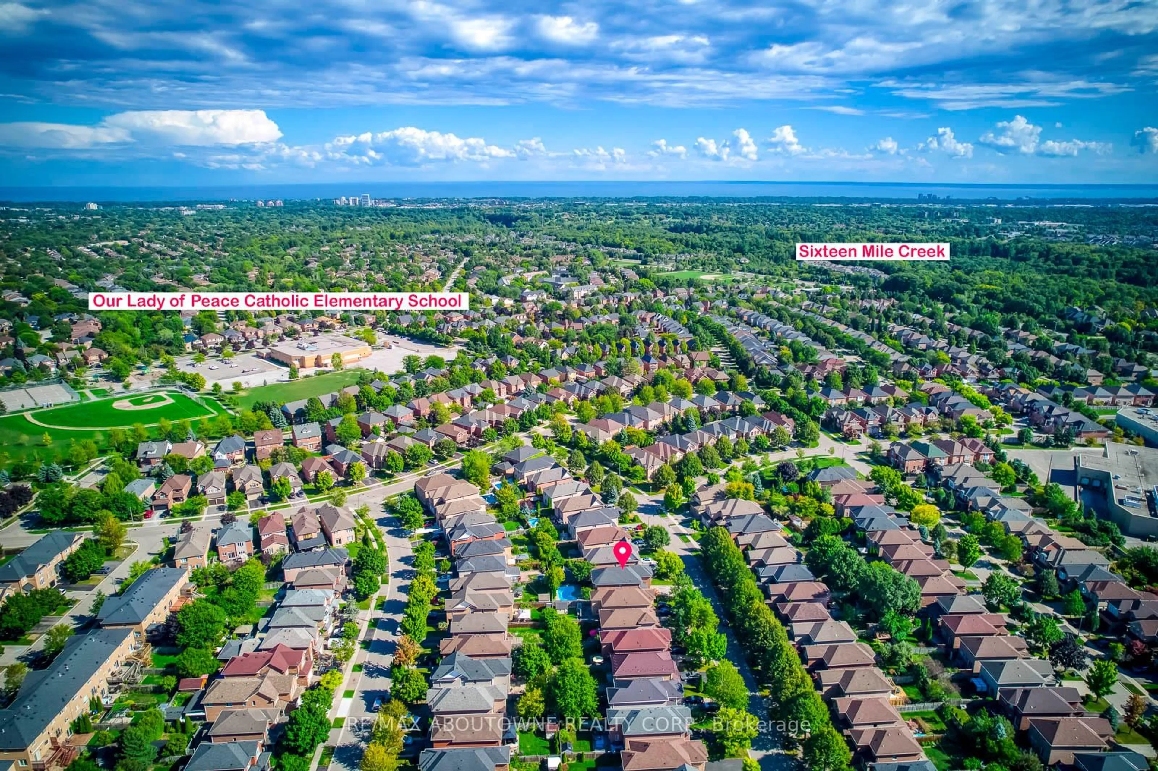 A pic from outside/outdoor area/front of a property/back of a property/a pic from drone, street for 2491 Logan Ave, Oakville Ontario L6H 6S1