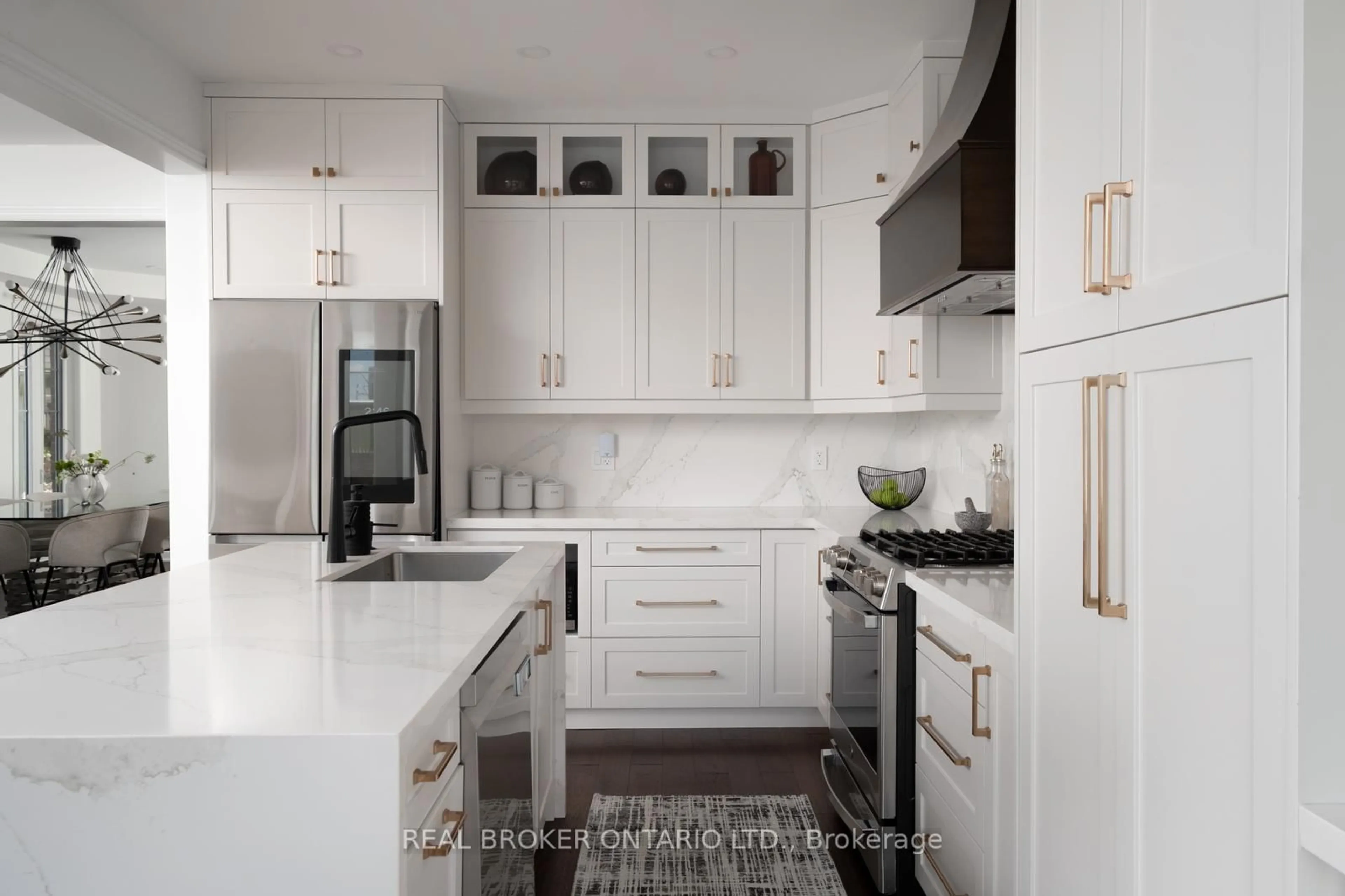Contemporary kitchen, ceramic/tile floor for 40 Divinity Circ, Brampton Ontario L7A 3Y3