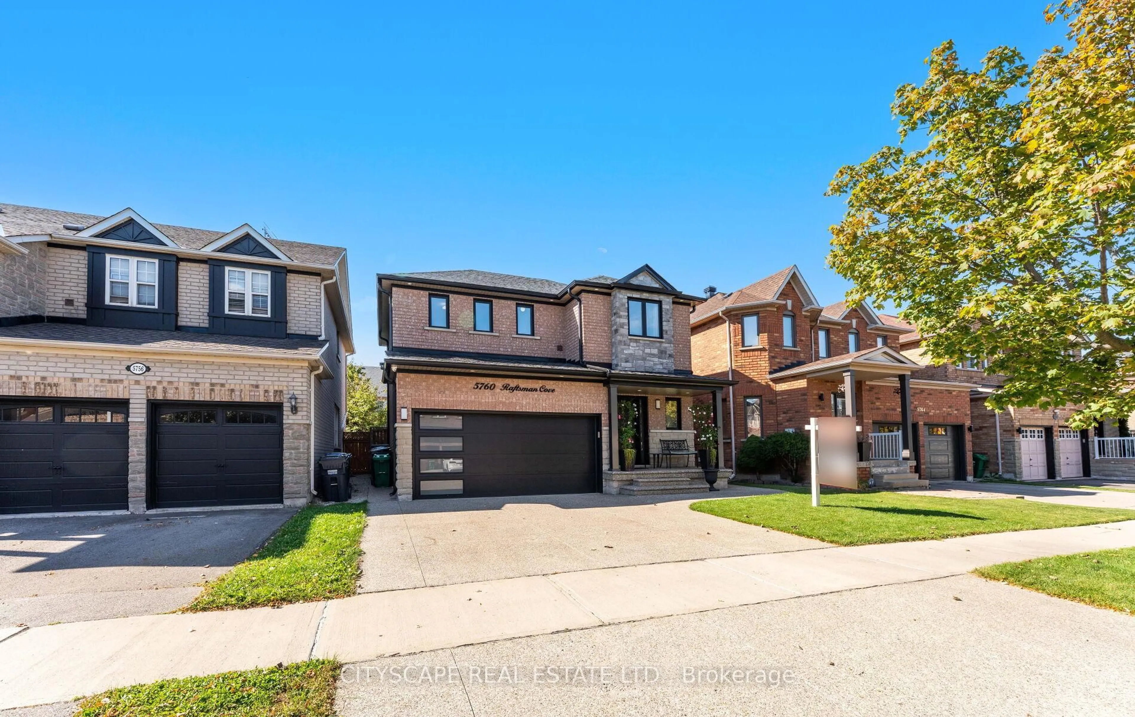 Home with brick exterior material, street for 5760 Raftsman Cove St, Mississauga Ontario L5M 7B3