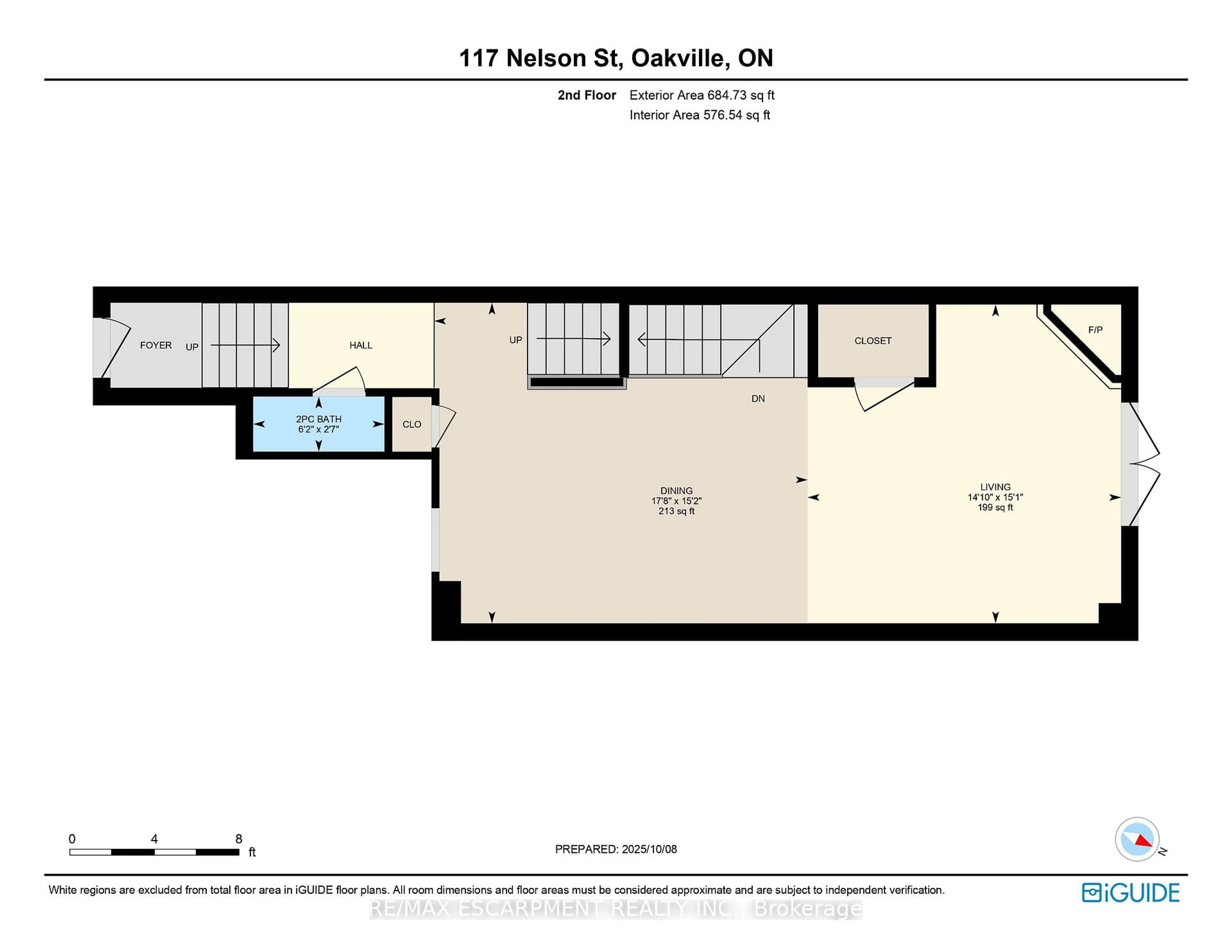 Floor plan for 117 Nelson St #3, Oakville Ontario L6L 3J1