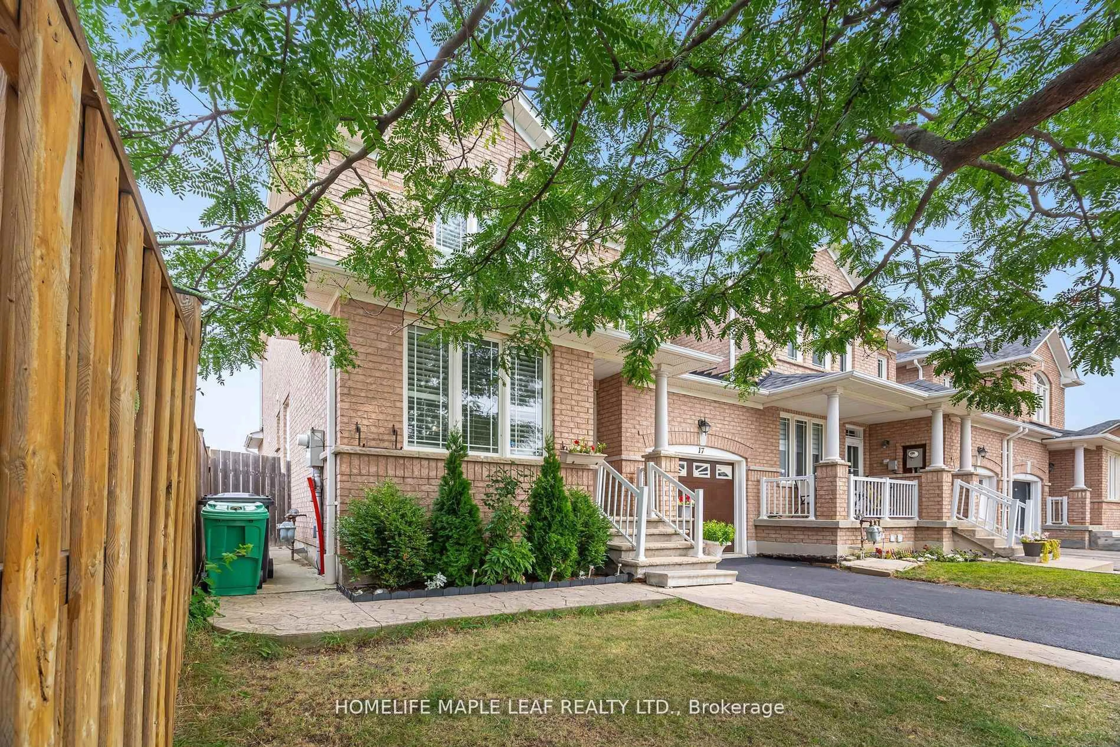Home with brick exterior material, street for 17 Eaglefield Gate, Brampton Ontario L7A 3S2