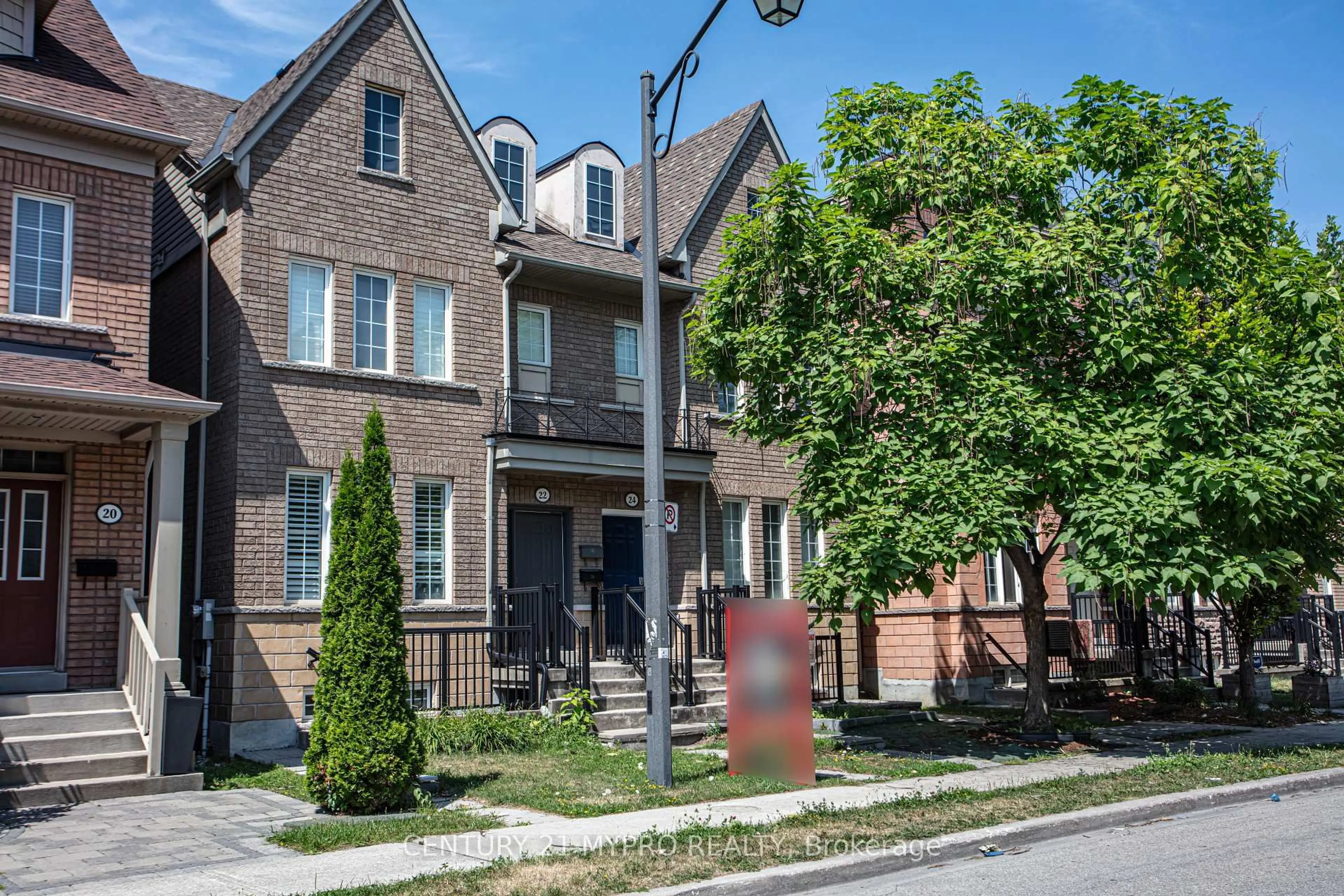 Home with brick exterior material, street for 22 Mansur Terr, Toronto Ontario M3J 3R1