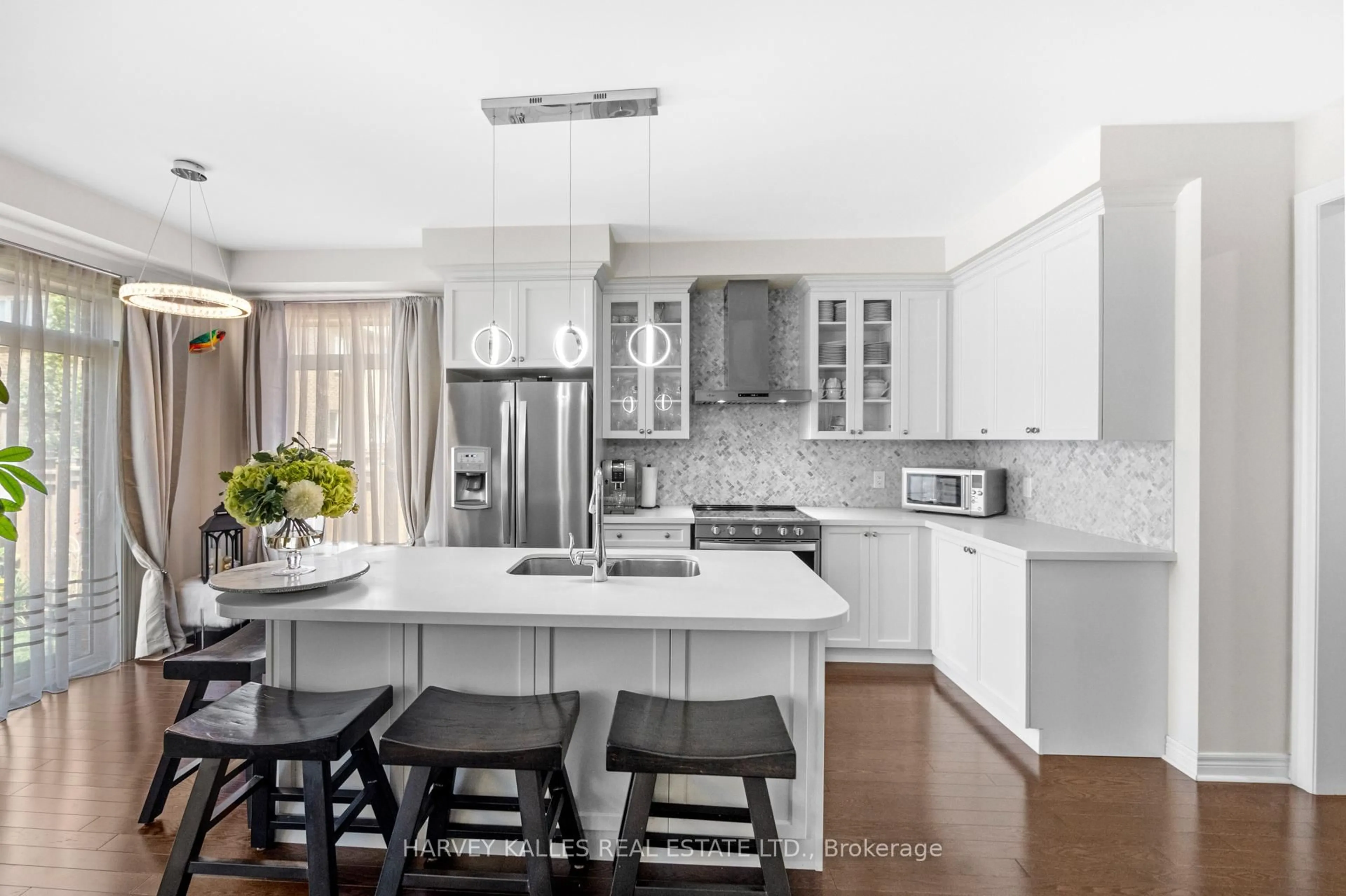 Contemporary kitchen, ceramic/tile floor for 235 Harold Dent Tr, Oakville Ontario L6M 1S3
