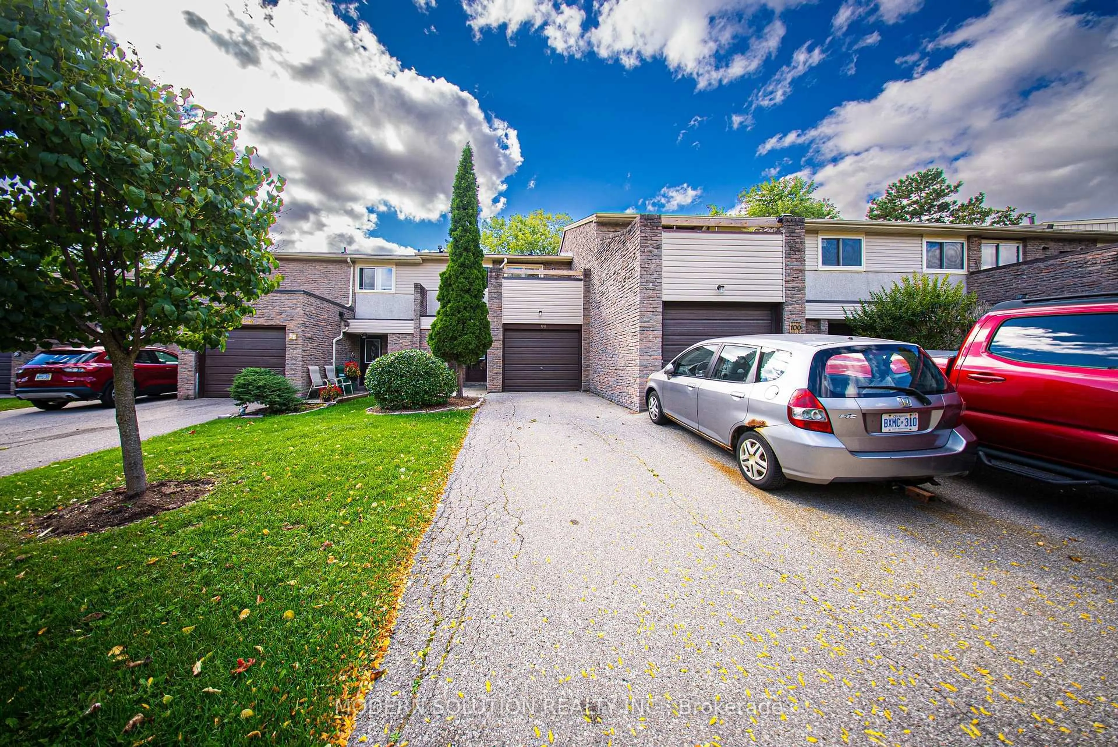 A pic from outside/outdoor area/front of a property/back of a property/a pic from drone, street for 7430 Copenhagen Rd #99, Mississauga Ontario L5N 2C4
