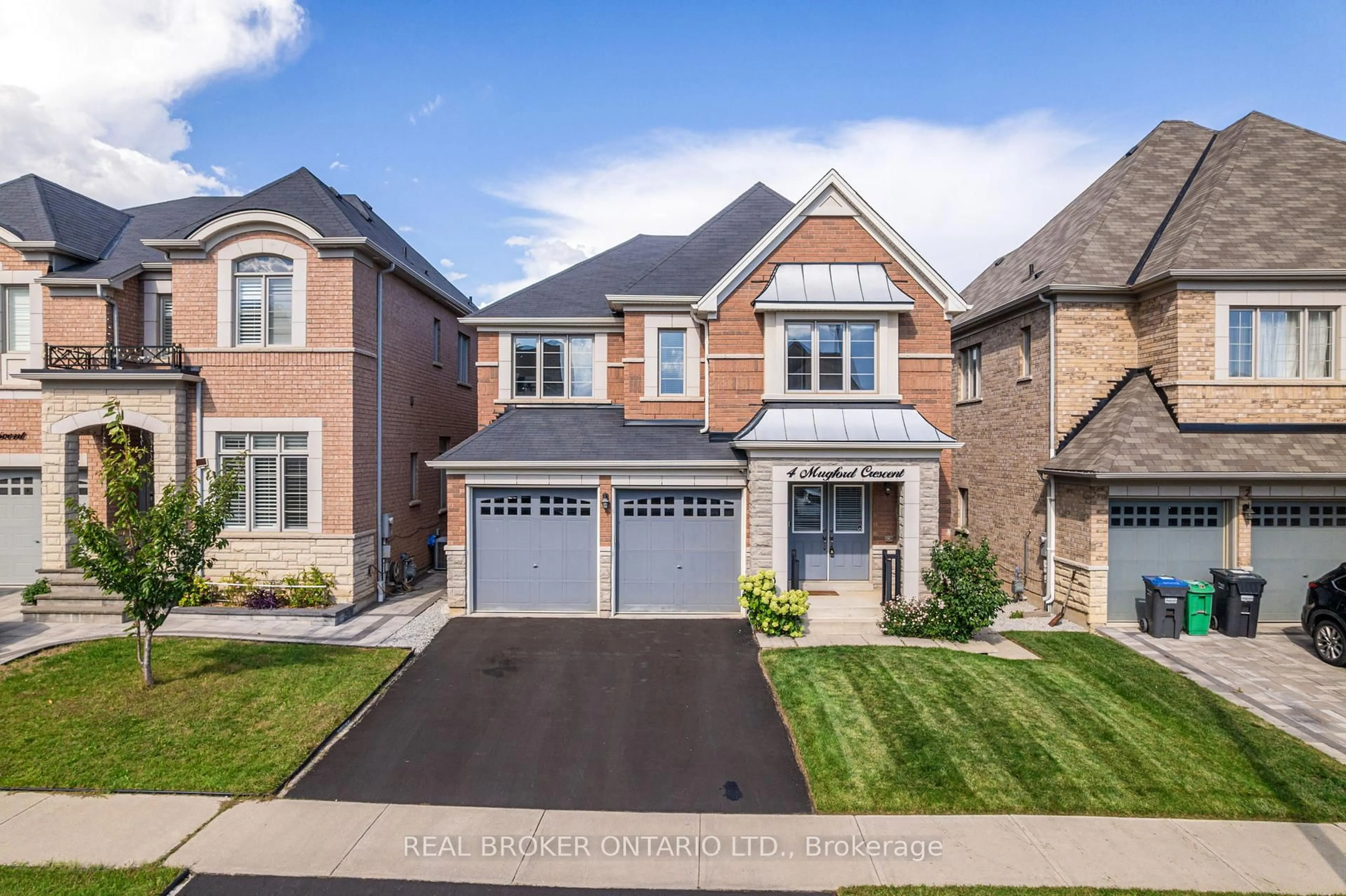Home with brick exterior material, street for 4 Mugford Cres, Brampton Ontario L6Y 6A7