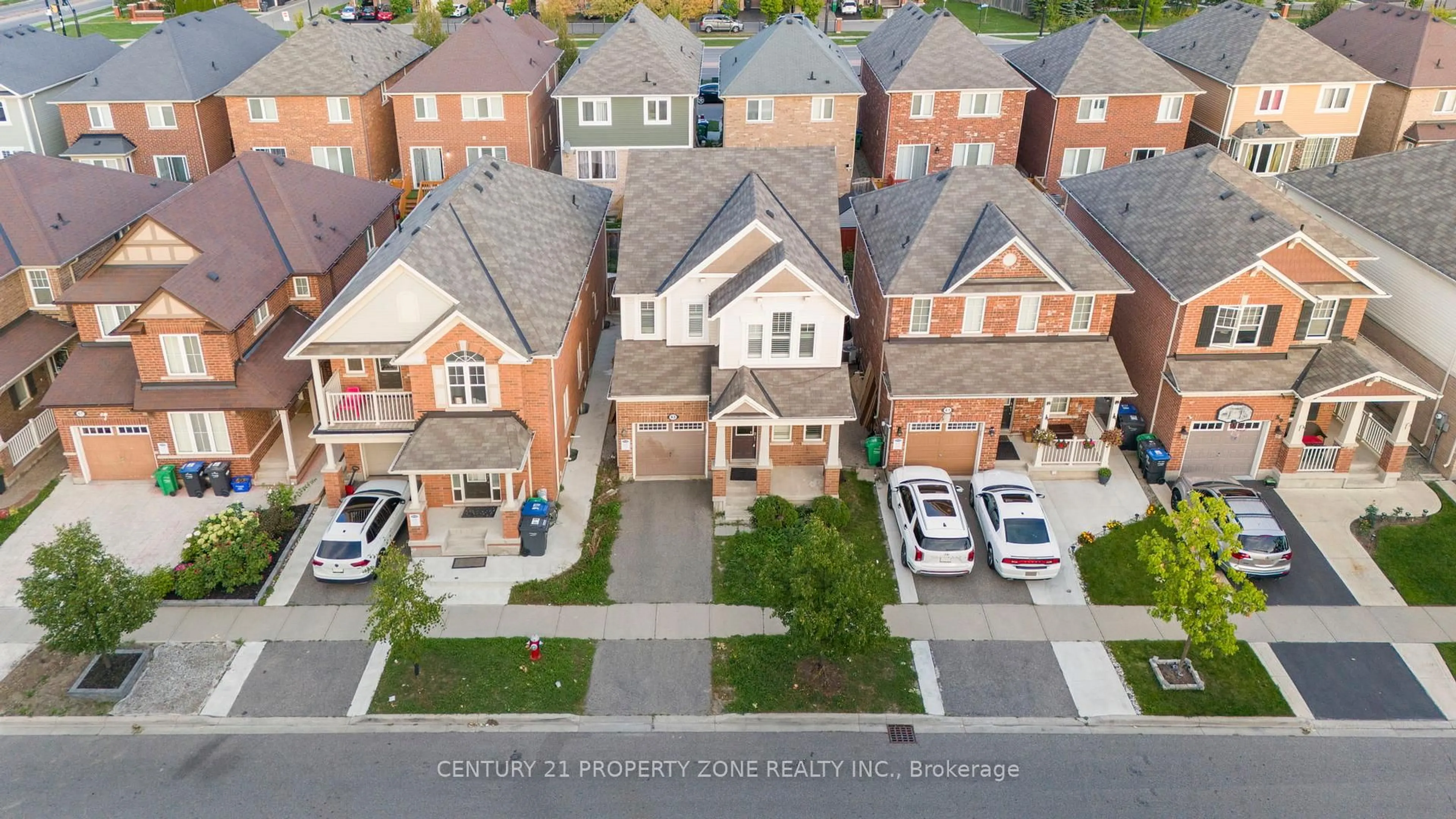 A pic from outside/outdoor area/front of a property/back of a property/a pic from drone, street for 63 Agricola Rd, Brampton Ontario L7A 0V6