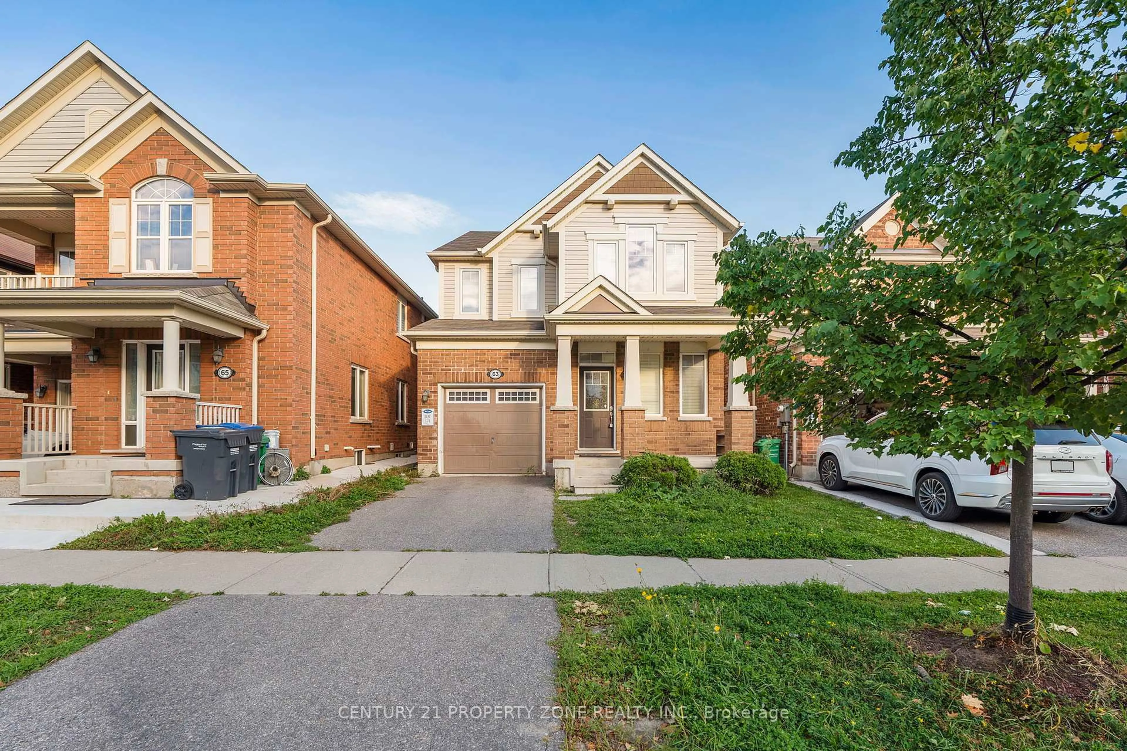 Home with brick exterior material, street for 63 Agricola Rd, Brampton Ontario L7A 0V6