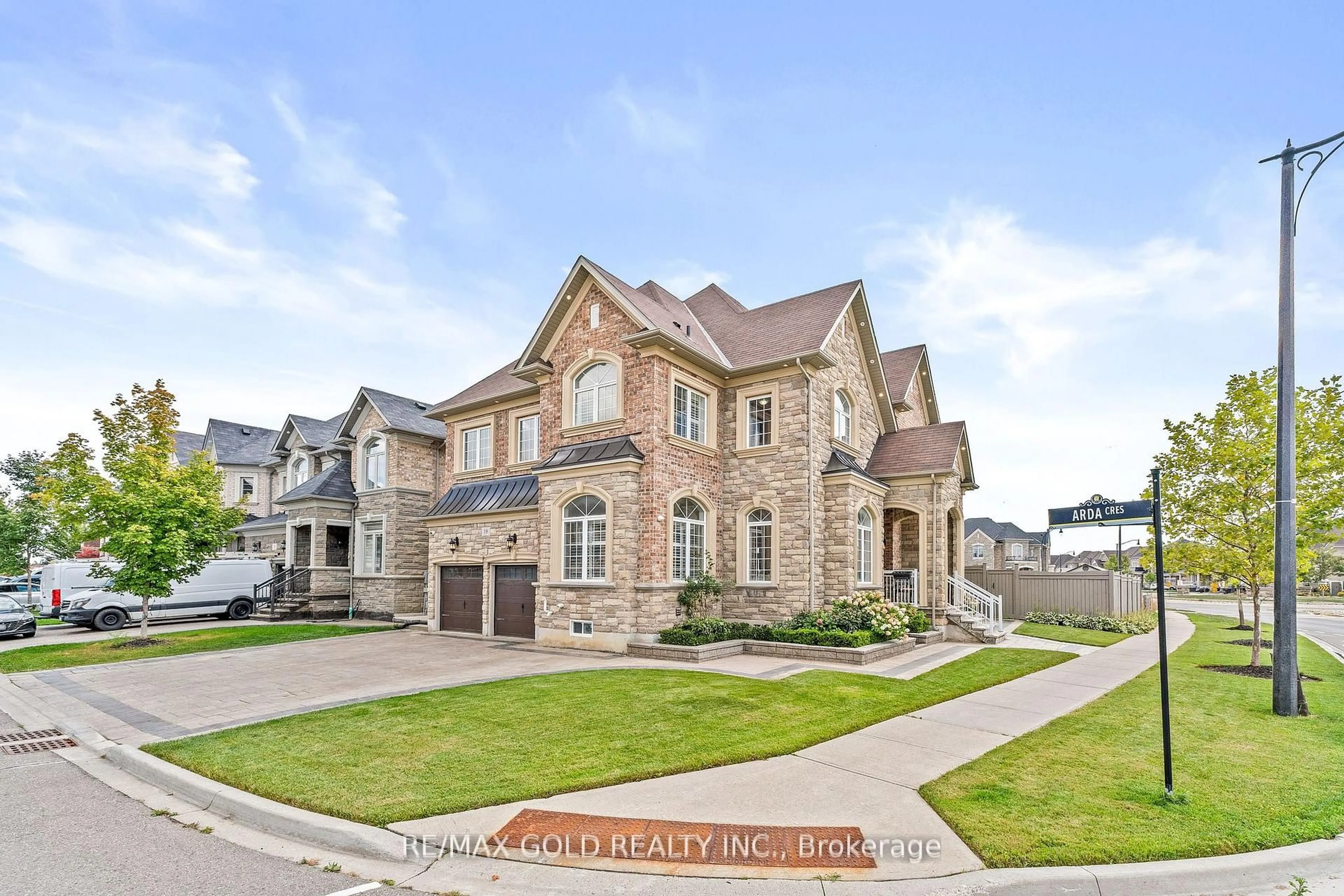 Home with brick exterior material, street for 19 Martin Byrne Dr, Brampton Ontario L6P 4G2