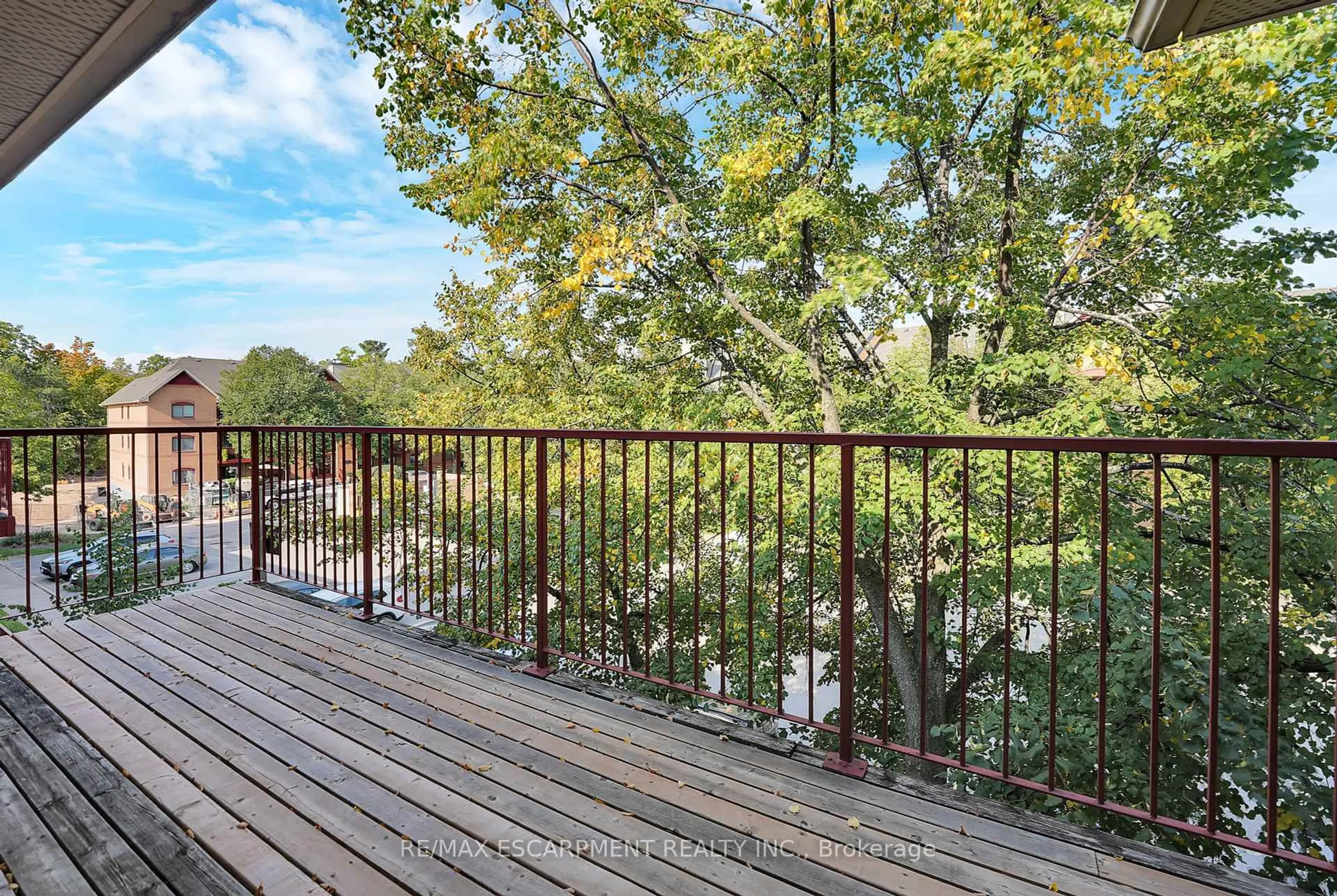 Patio, forest/trees view for 1478 Pilgrims Way #1732, Oakville Ontario L6M 3G7