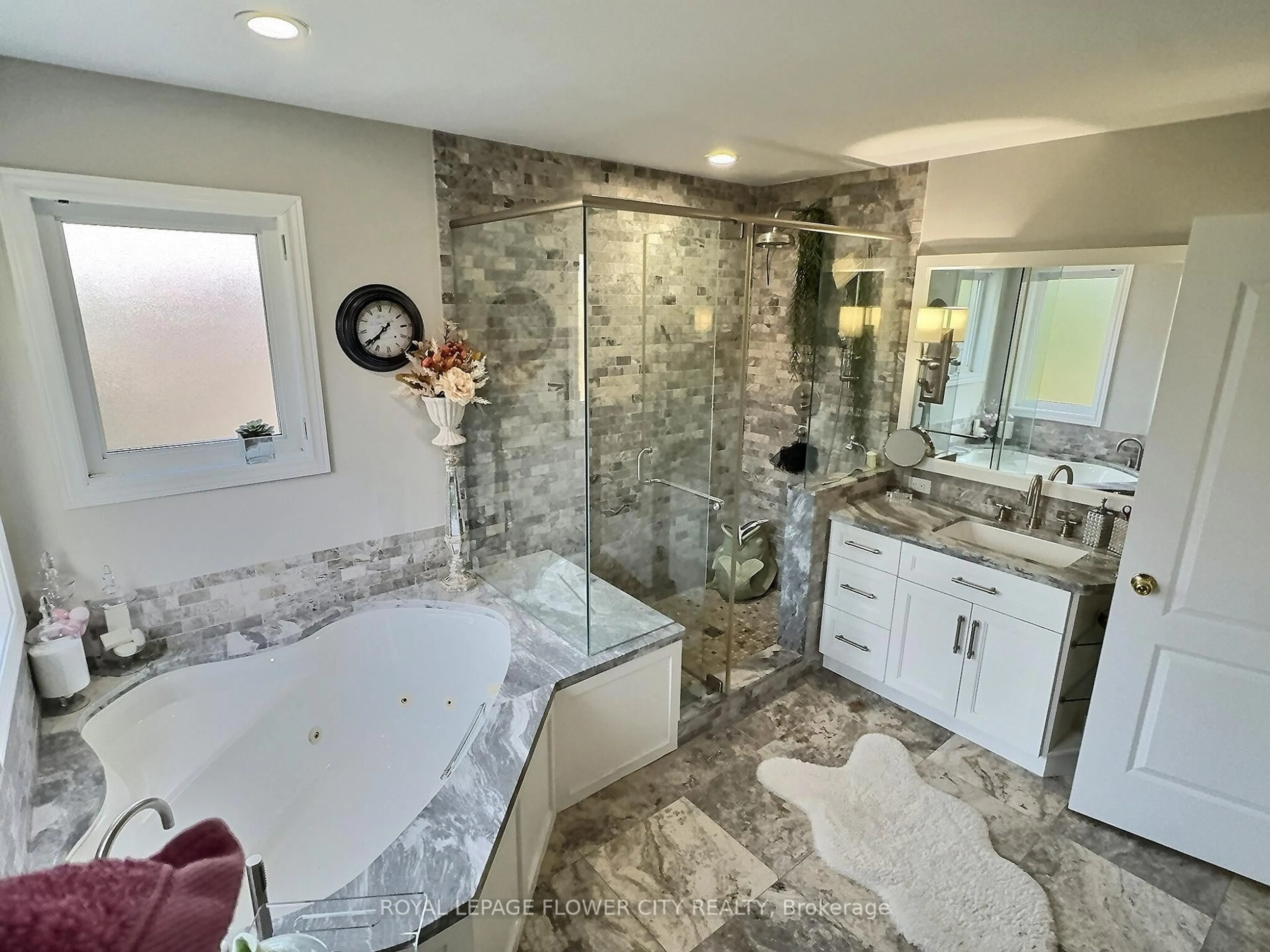 Contemporary bathroom, ceramic/tile floor for 70 Colonel Bertram Rd, Brampton Ontario L6Z 4T6