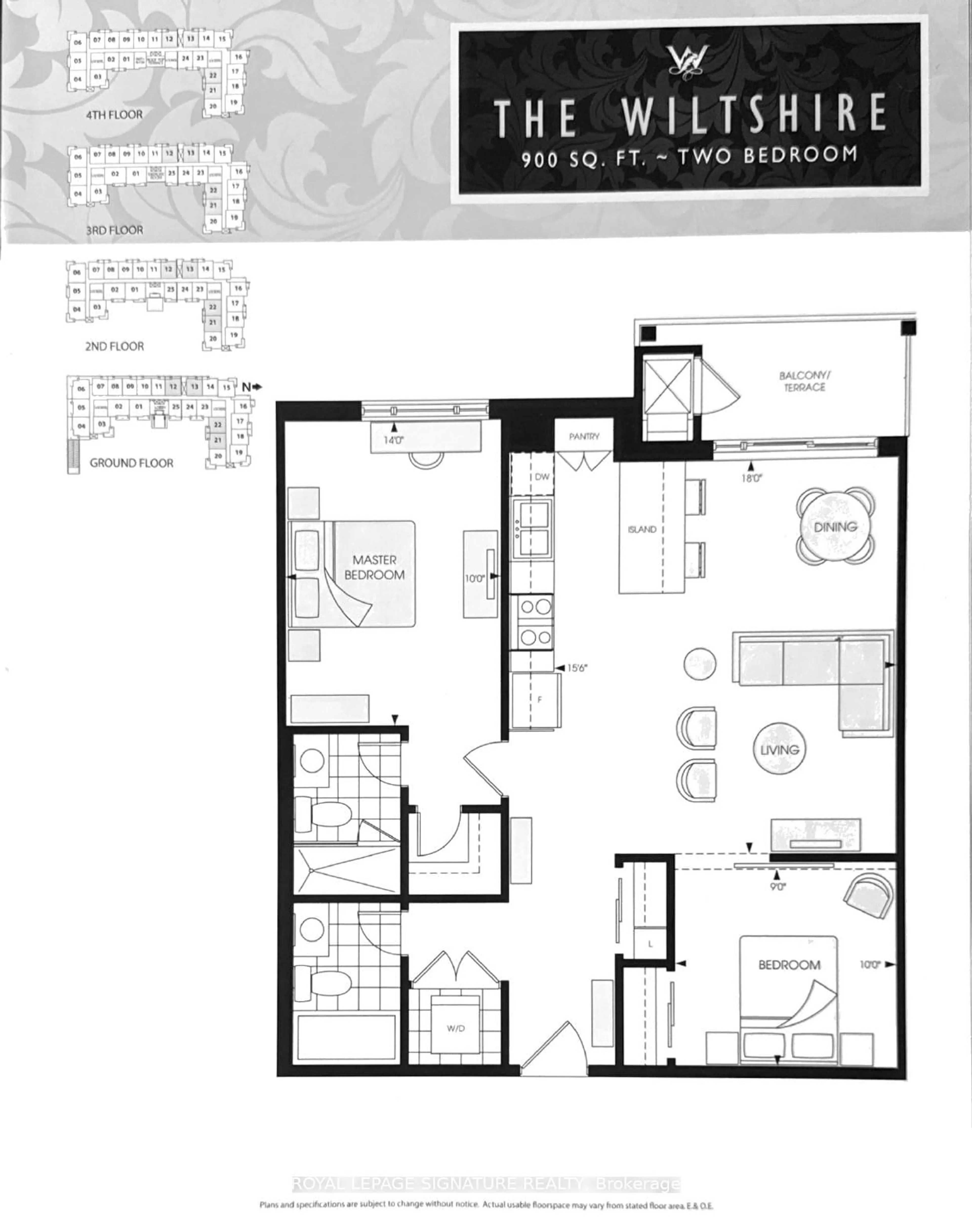 Floor plan for 128 Garden Dr #413, Oakville Ontario L6K 0H7