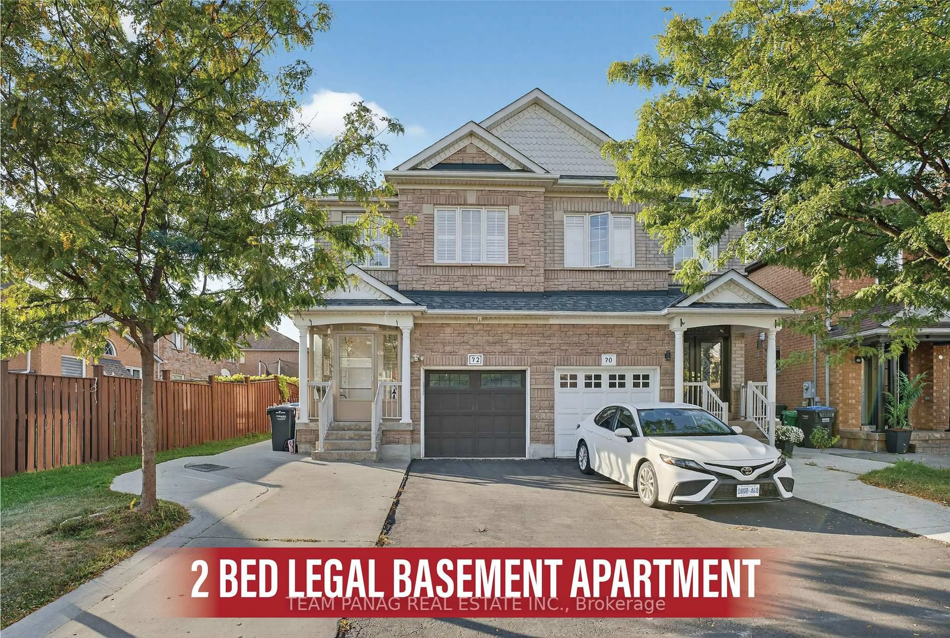 Home with brick exterior material, street for 72 Feather Reed Way, Brampton Ontario L6R 2Z9