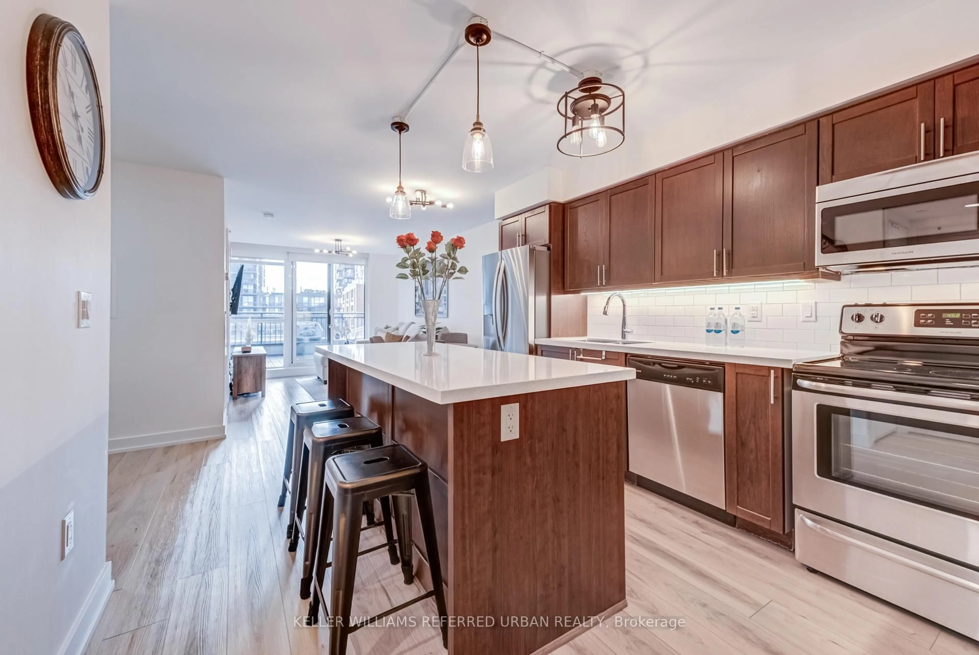 Open concept kitchen, unknown for 36 Via Bagnato St #743, Toronto Ontario M6A 0B7