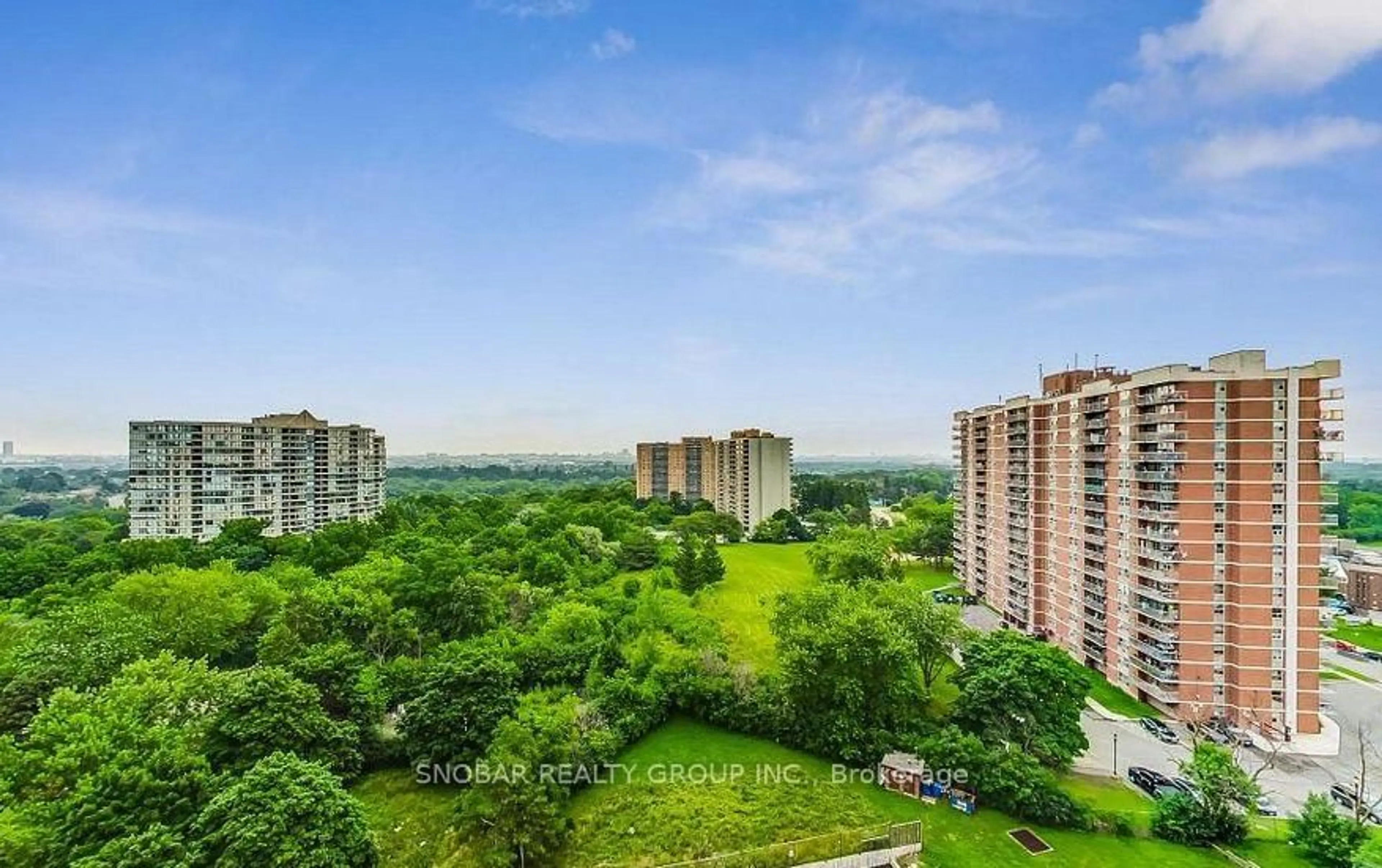 A pic from outside/outdoor area/front of a property/back of a property/a pic from drone, city buildings view from balcony for 2645 Kipling Ave #1910, Toronto Ontario M9V 3S6