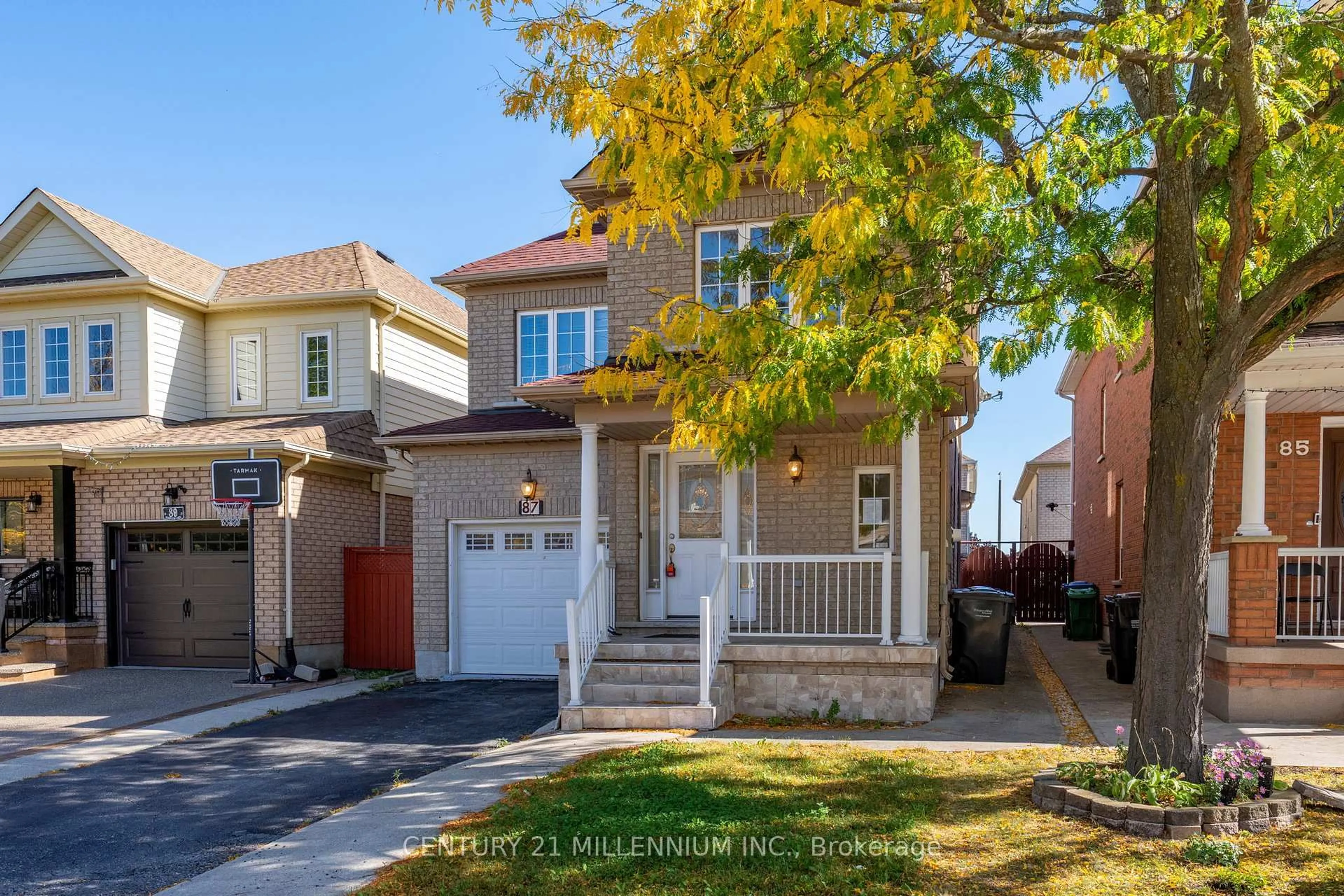 Home with brick exterior material, street for 87 Heartleaf Cres, Brampton Ontario L7A 2B9