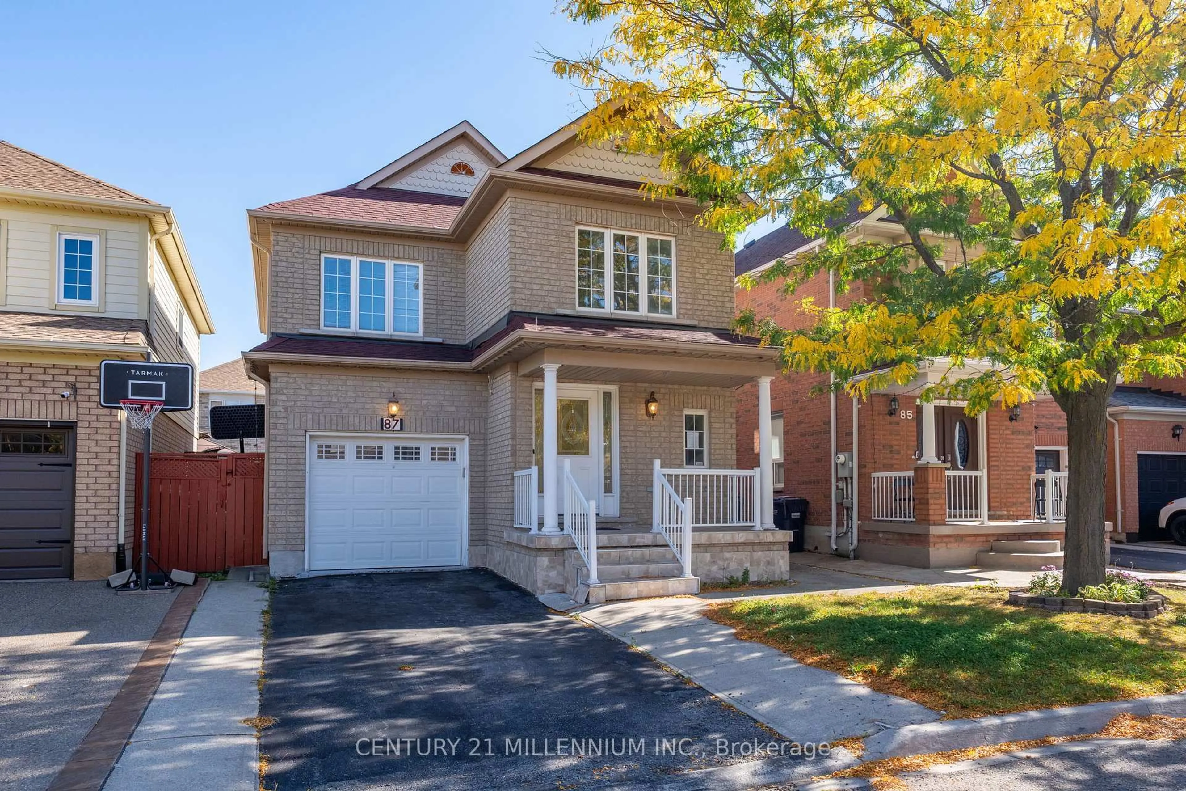 Home with brick exterior material, street for 87 Heartleaf Cres, Brampton Ontario L7A 2B9