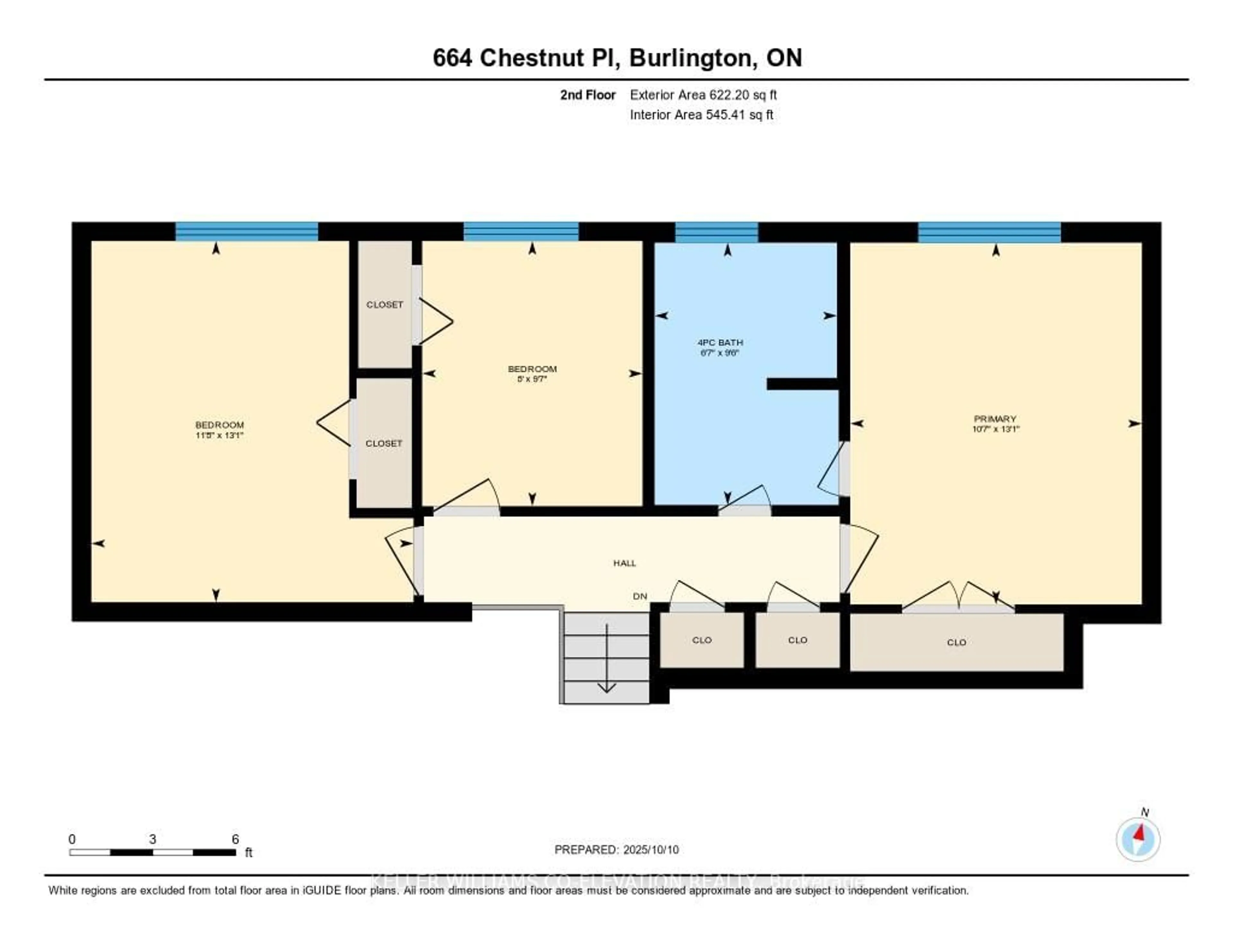 Floor plan for 664 Chestnut Pl, Burlington Ontario L7N 3E8