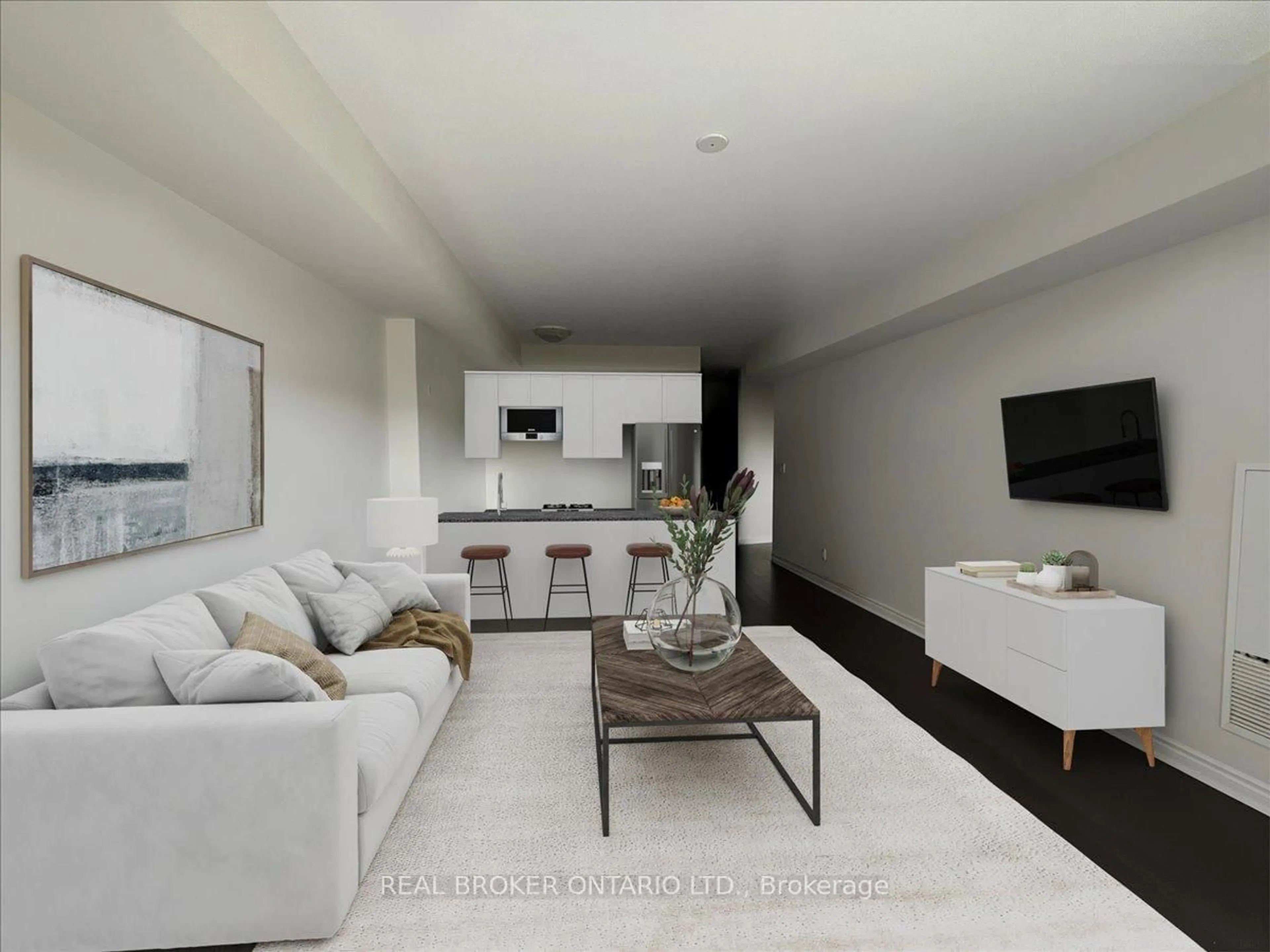 Living room with furniture, unknown for 150 Oak Park Blvd #301, Oakville Ontario L6H 3P2