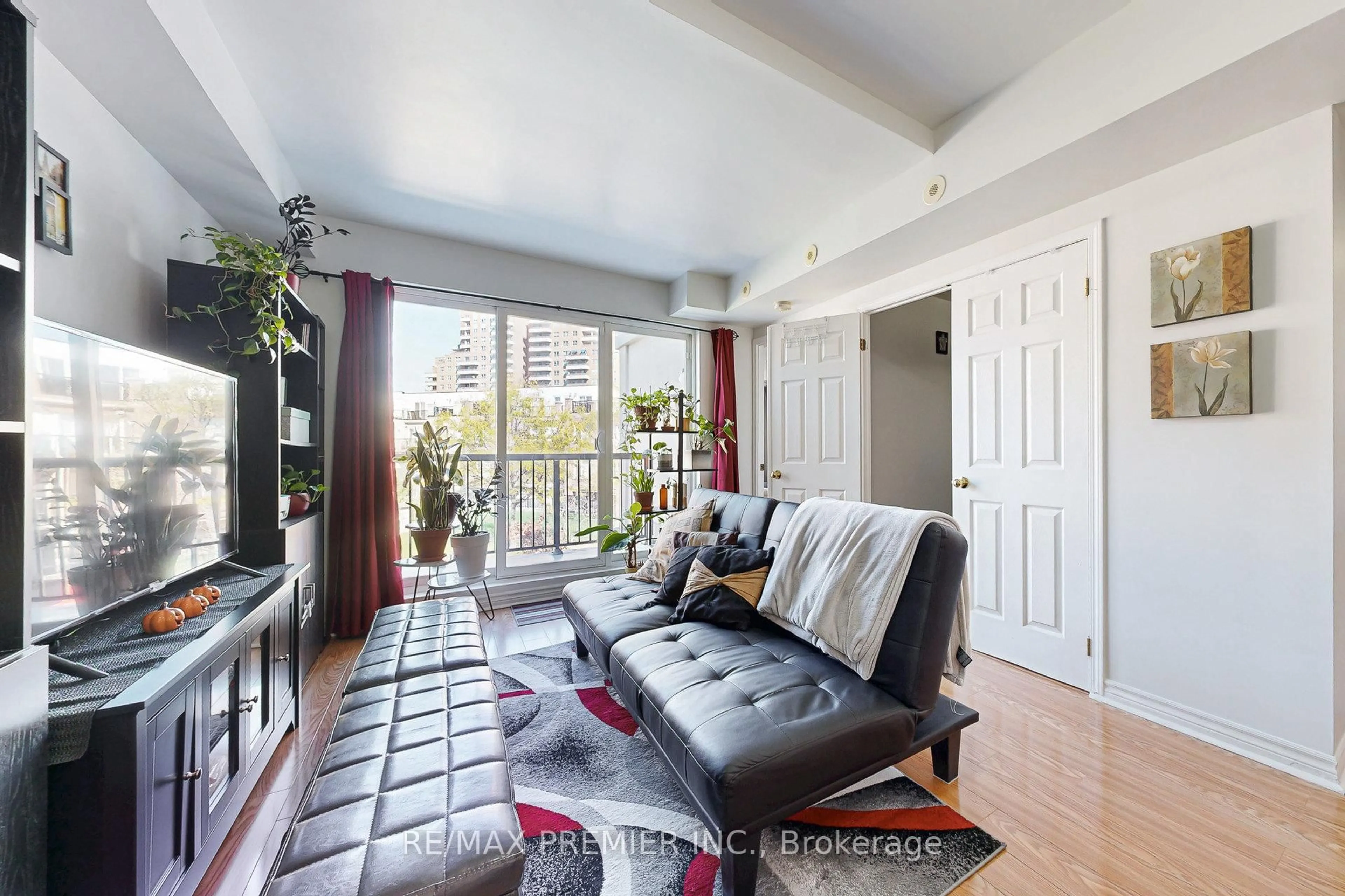 Living room with furniture, unknown for 3033 Finch Ave #2046, Toronto Ontario M9M 0A3