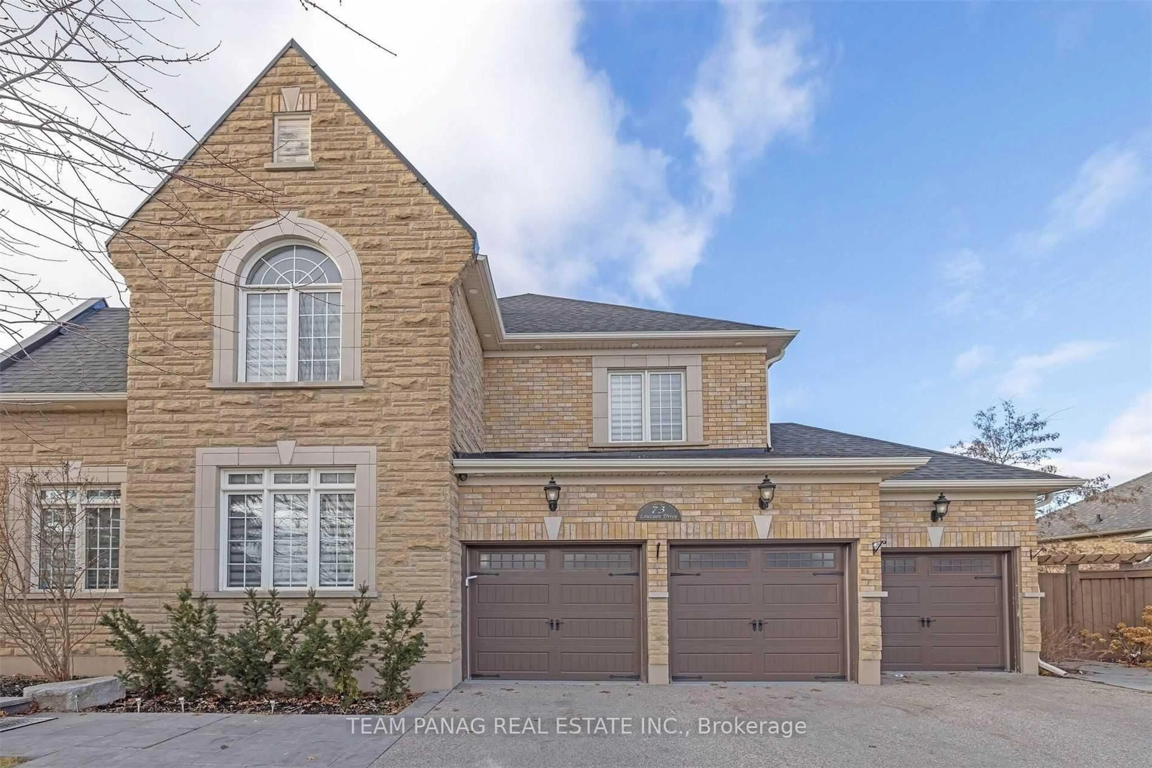 Home with brick exterior material, street for 73 Louvain Dr, Brampton Ontario L6P 1Y9