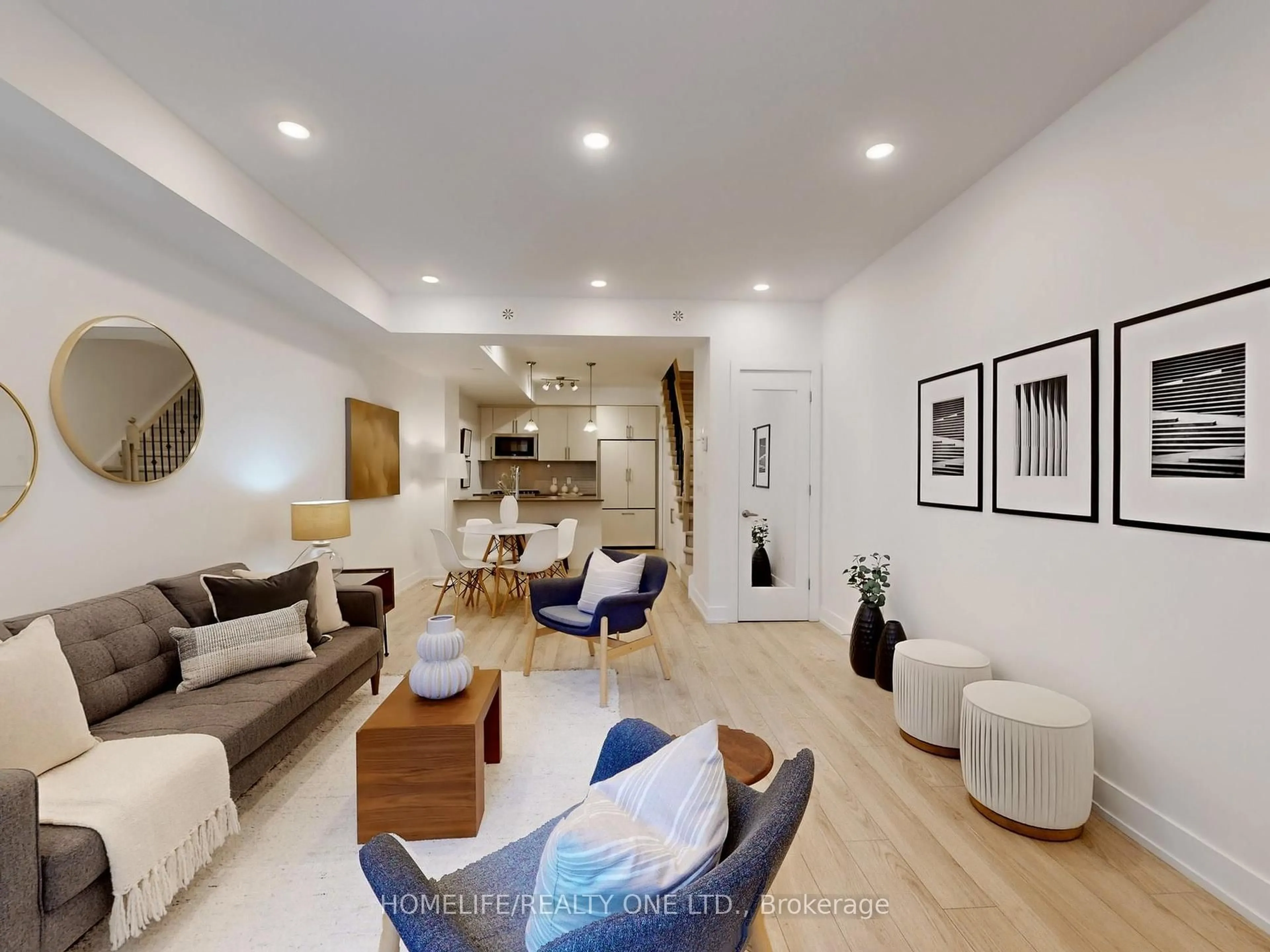 Living room with furniture, unknown for 3 Elsie Lane #TH 41, Toronto Ontario M6P 0B8