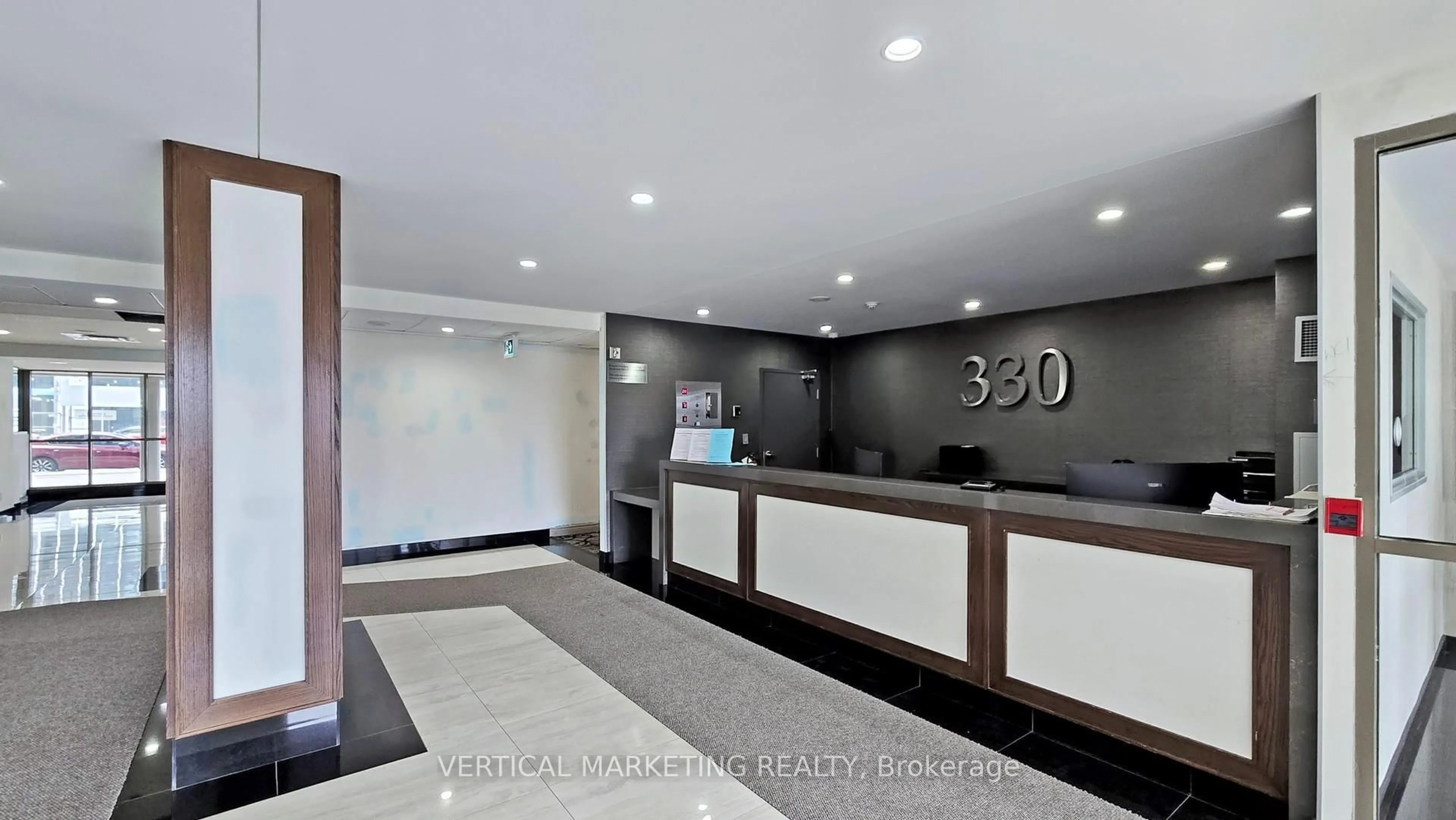 Lobby for 330 Rathburn Rd #506, Mississauga Ontario L5B 3Y1