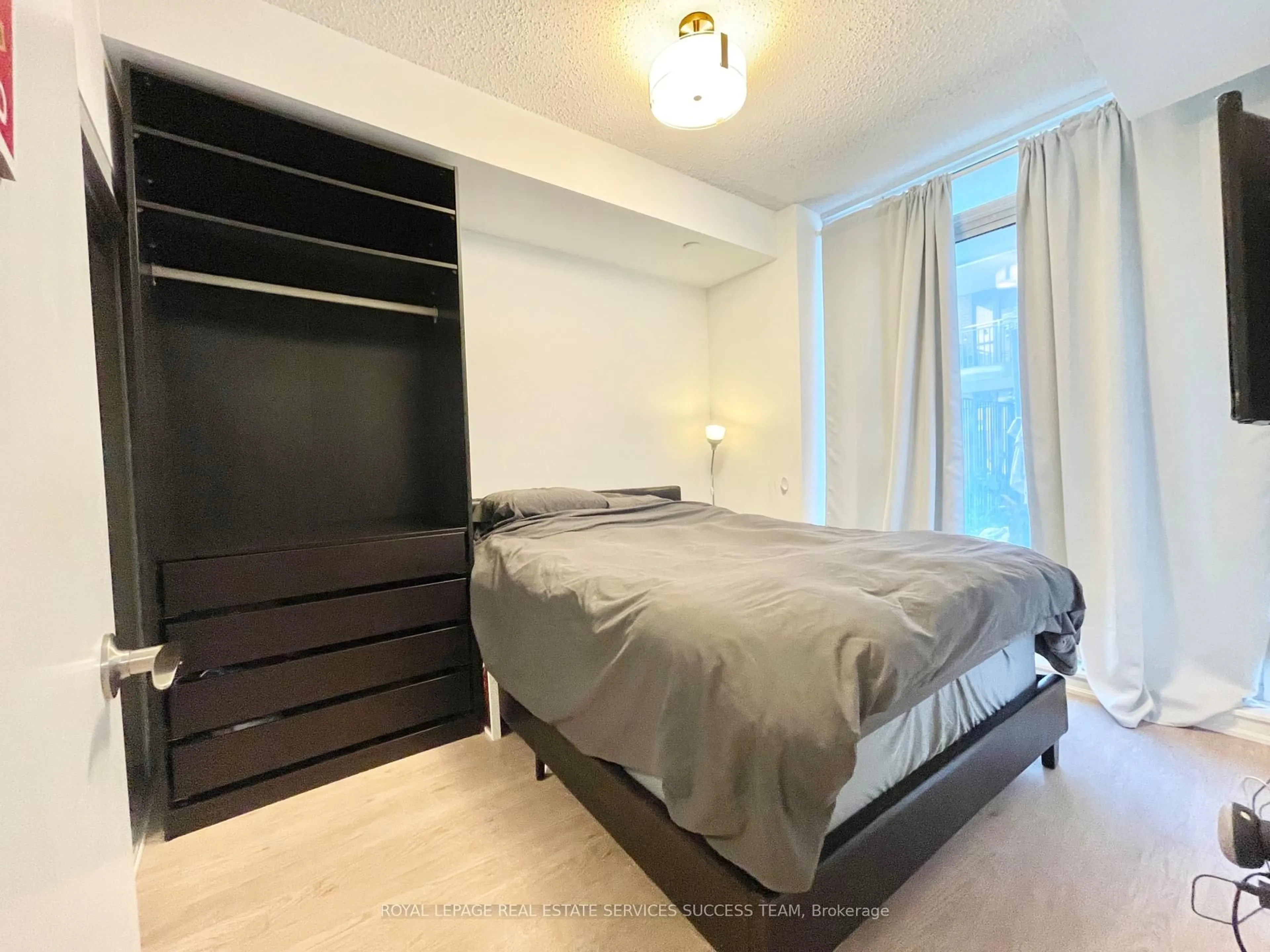 Bedroom with bed, unknown for 36 Via Bagnato St #241, Toronto Ontario M6A 0B7