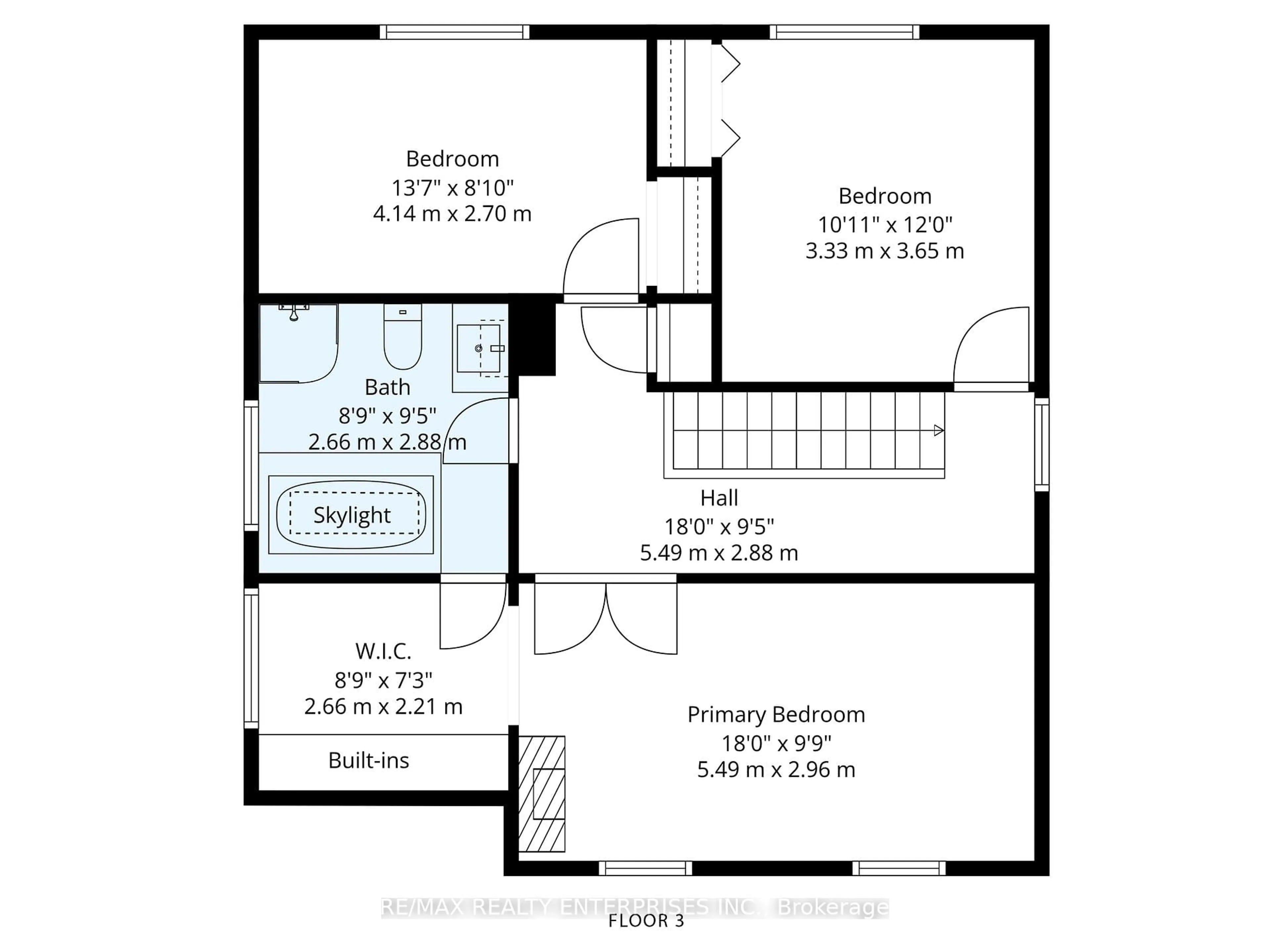 Floor plan for 18 Blueridge Sq, Brampton Ontario L6Z 1A1