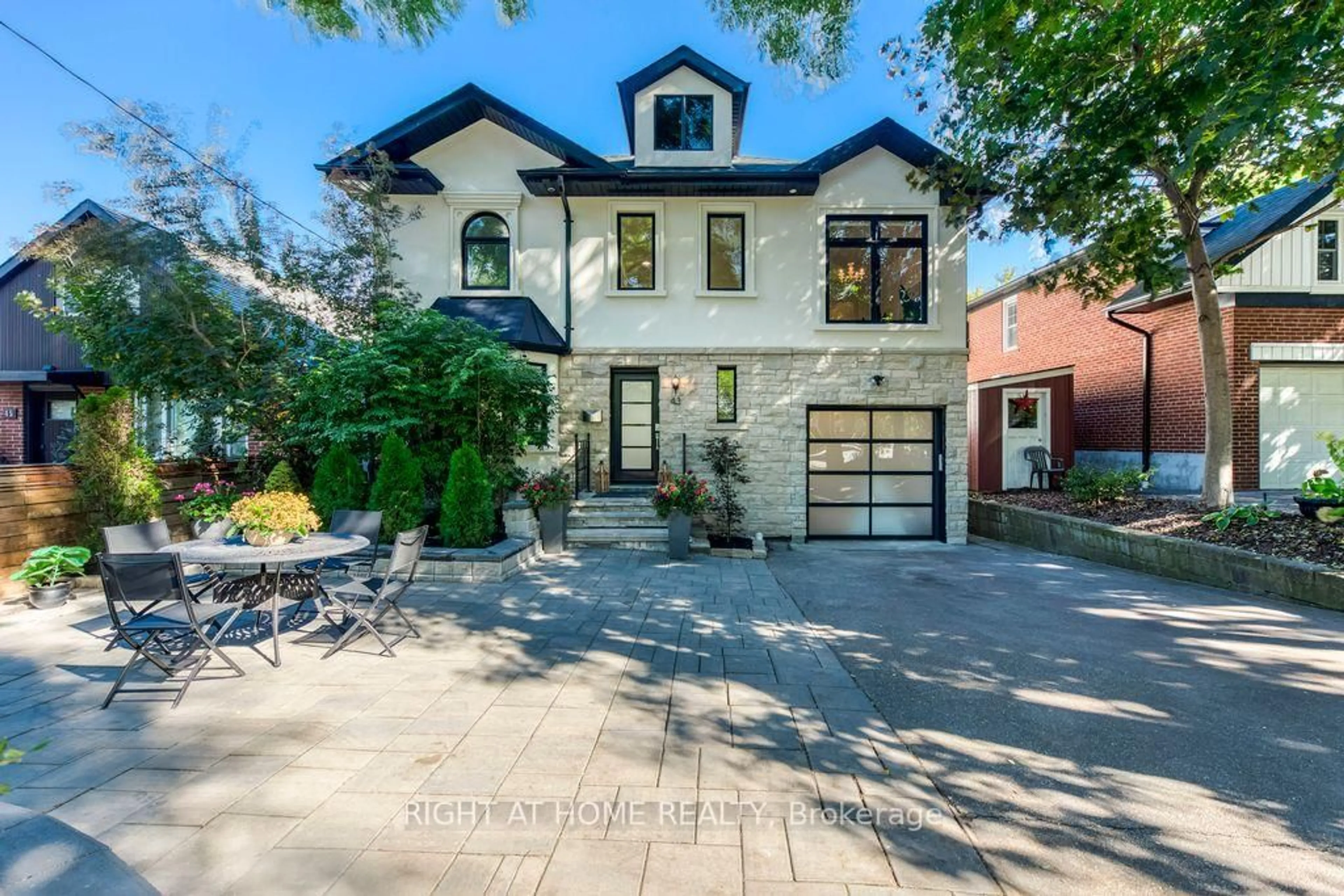 Home with brick exterior material, street for 43 South Kingsway, Toronto Ontario M6S 3T2