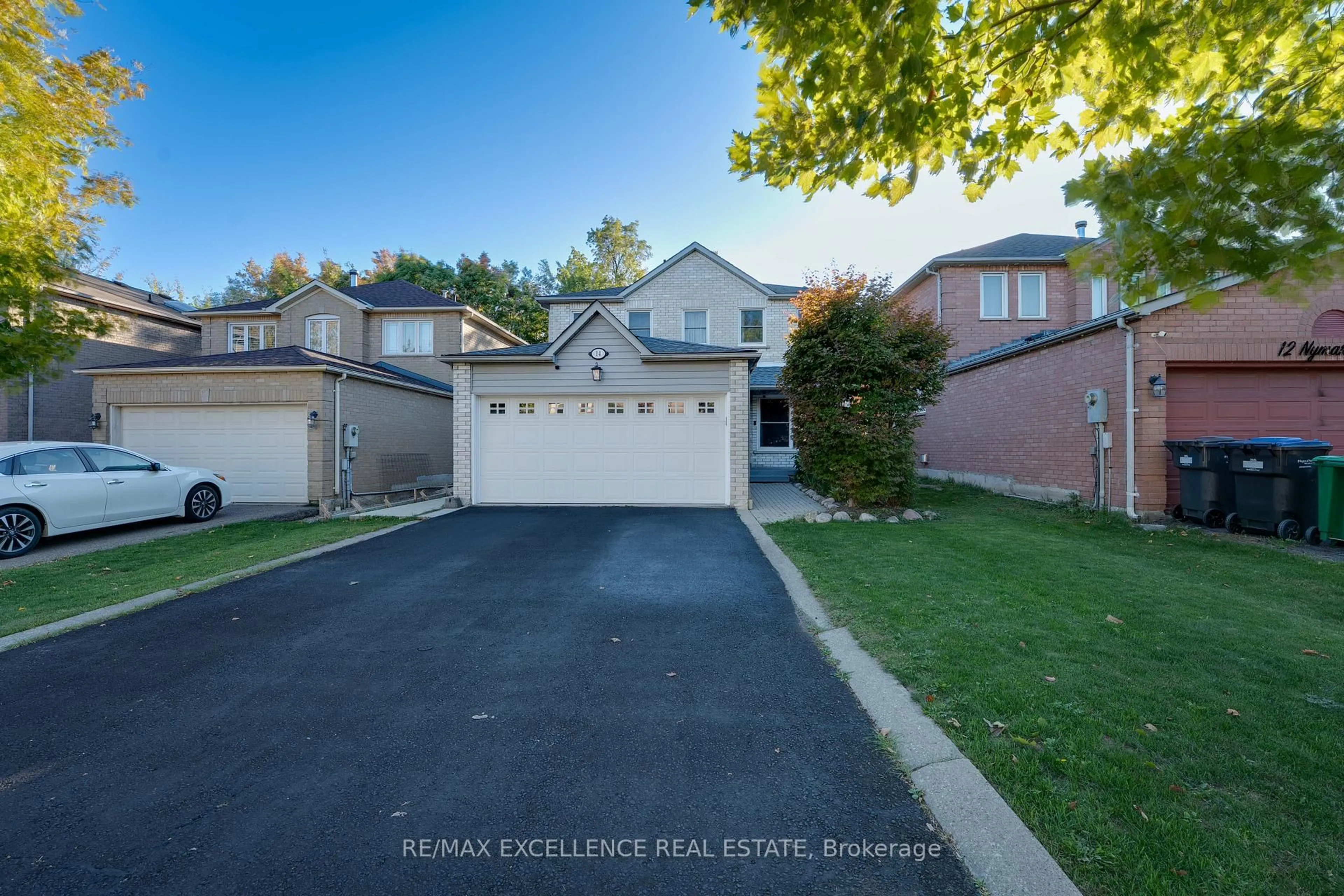 A pic from outside/outdoor area/front of a property/back of a property/a pic from drone, street for 14 Nymark Pl, Brampton Ontario L6S 5T6