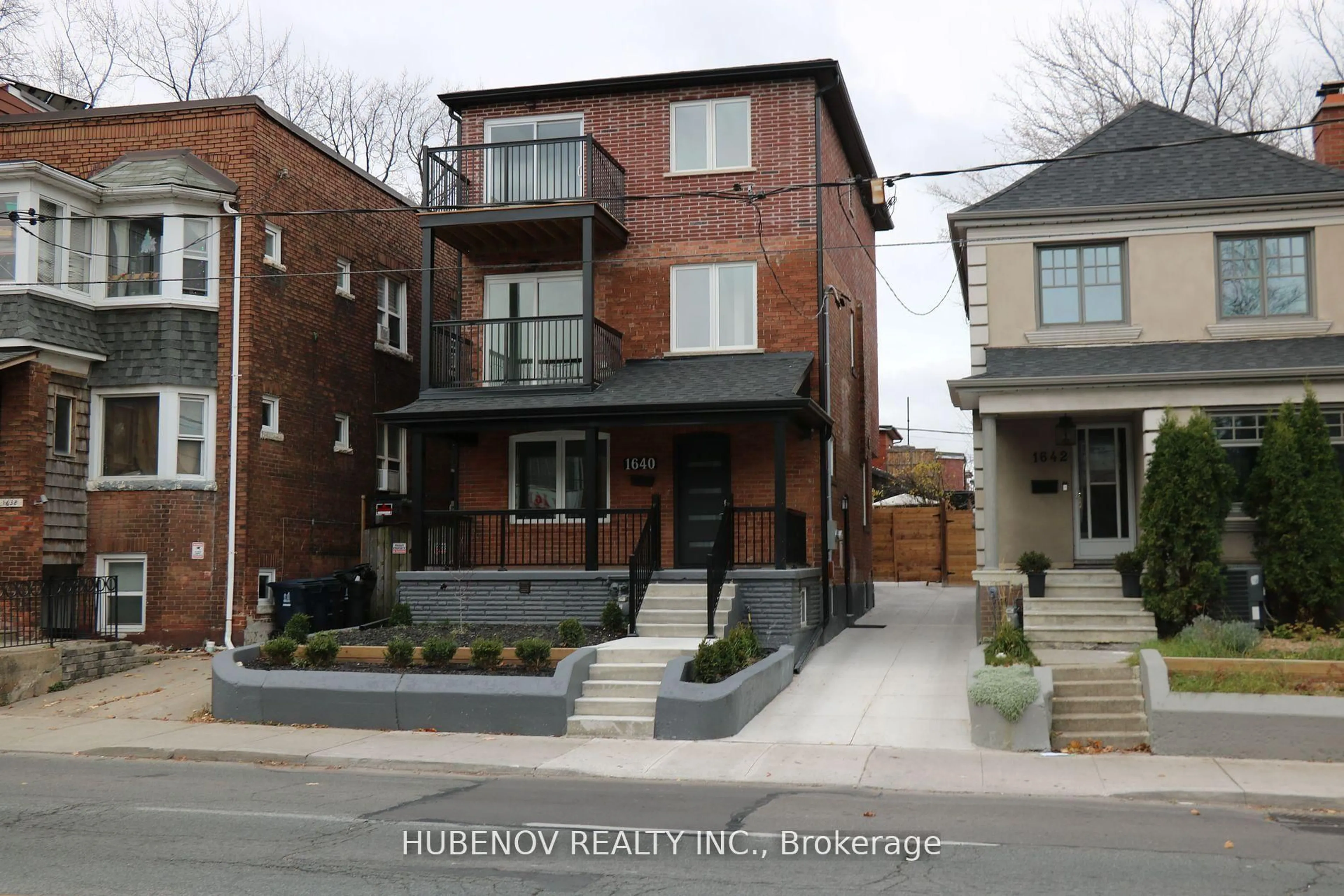 Home with brick exterior material, street for 1640 Dufferin St, Toronto Ontario M6H 3L8