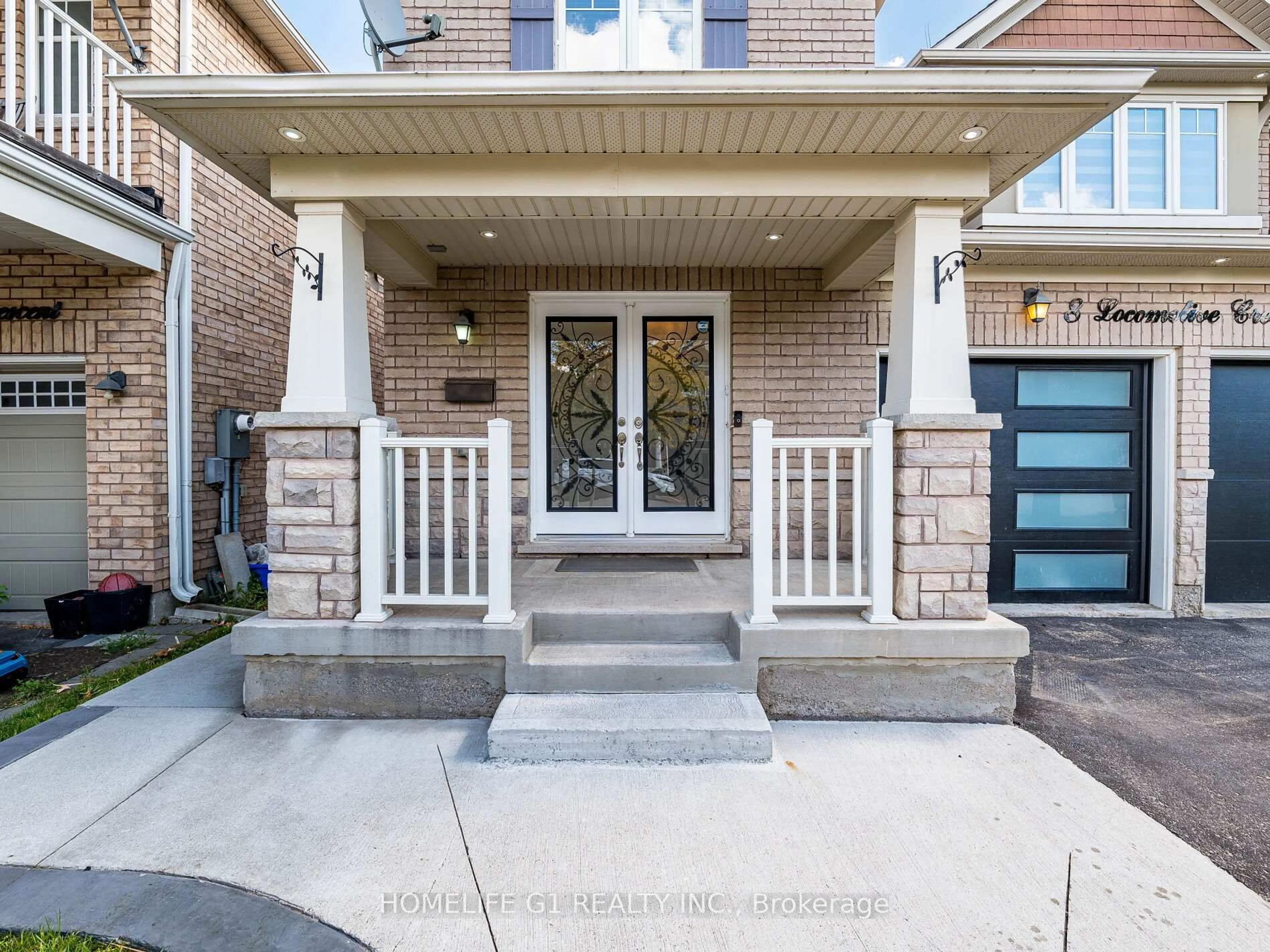 Home with brick exterior material, street for 8 Locomotive Cres, Brampton Ontario L7A 0T7
