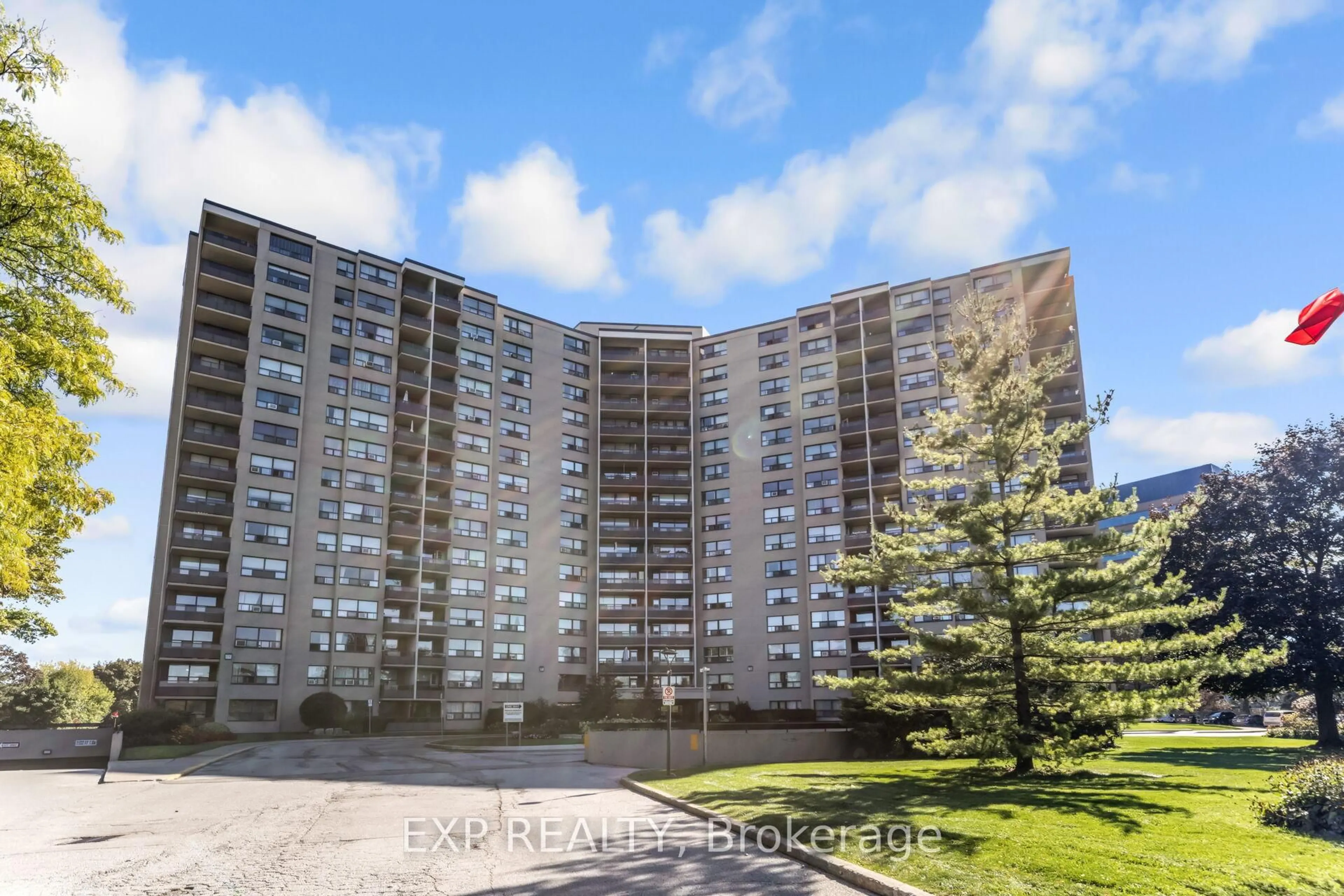 A pic from outside/outdoor area/front of a property/back of a property/a pic from drone, building for 451 WESTMALL #519, Toronto Ontario M9C 1G1