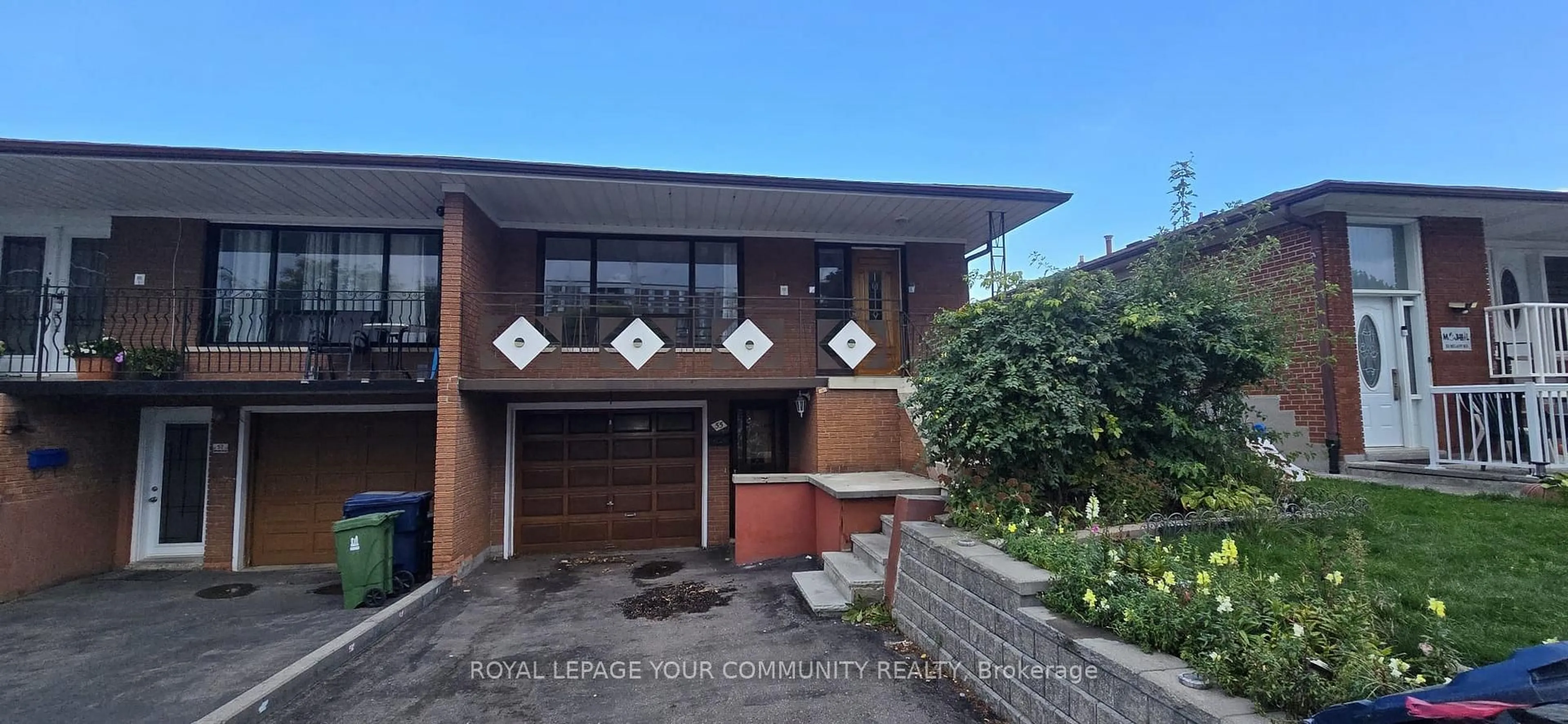 Home with brick exterior material, street for 55 Milady Rd, Toronto Ontario M9L 2H9