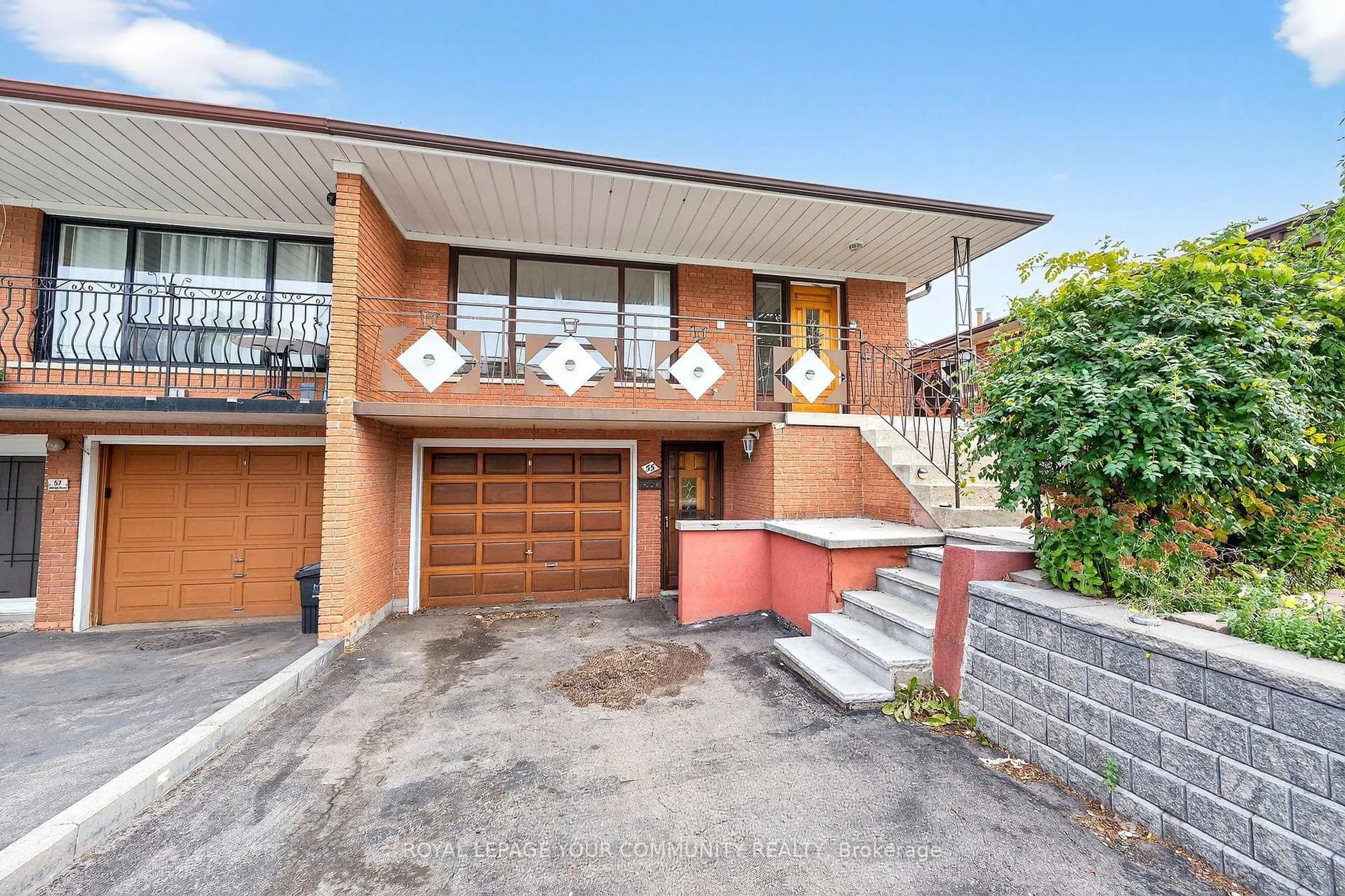 Home with brick exterior material, street for 55 Milady Rd, Toronto Ontario M9L 2H9