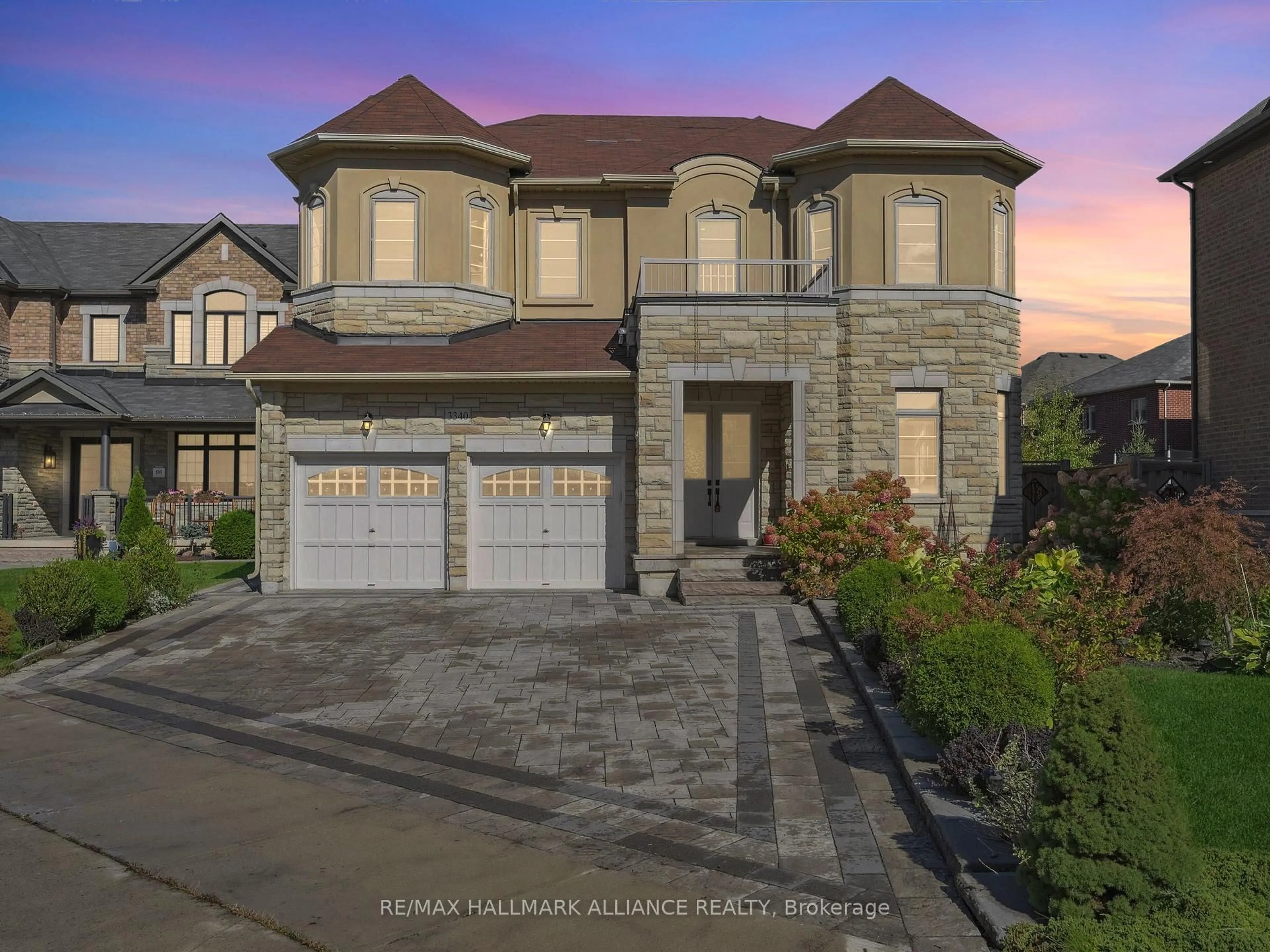 Home with brick exterior material, street for 3340 Meadow Marsh Cres, Oakville Ontario L6H 0T5