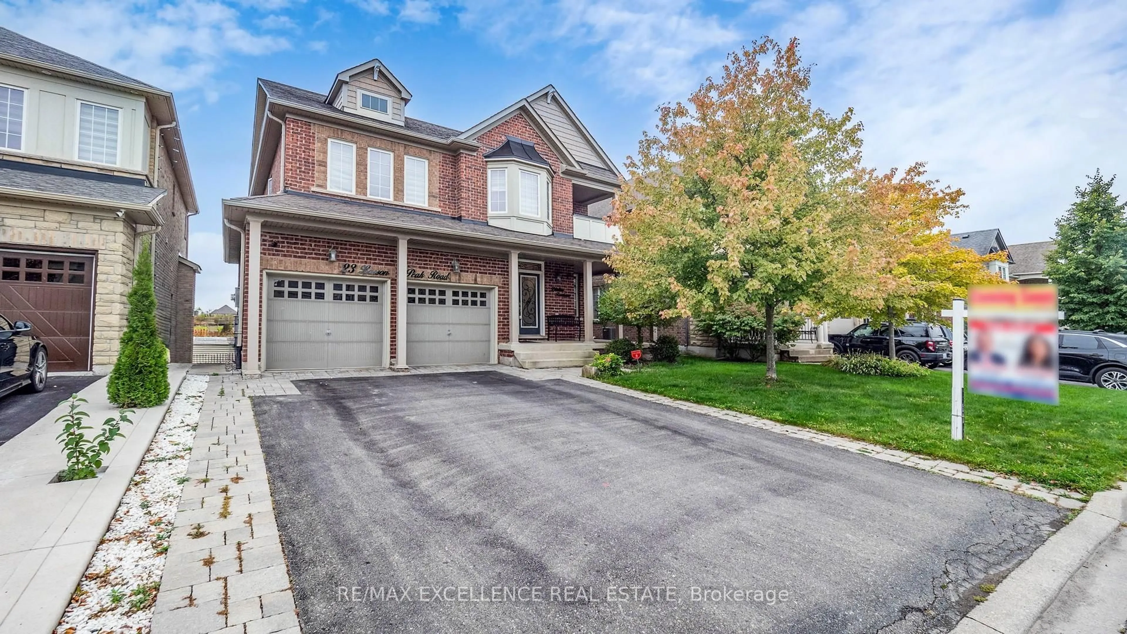 Home with brick exterior material, street for 23 Larson Peak Rd, Caledon Ontario L7C 3P7