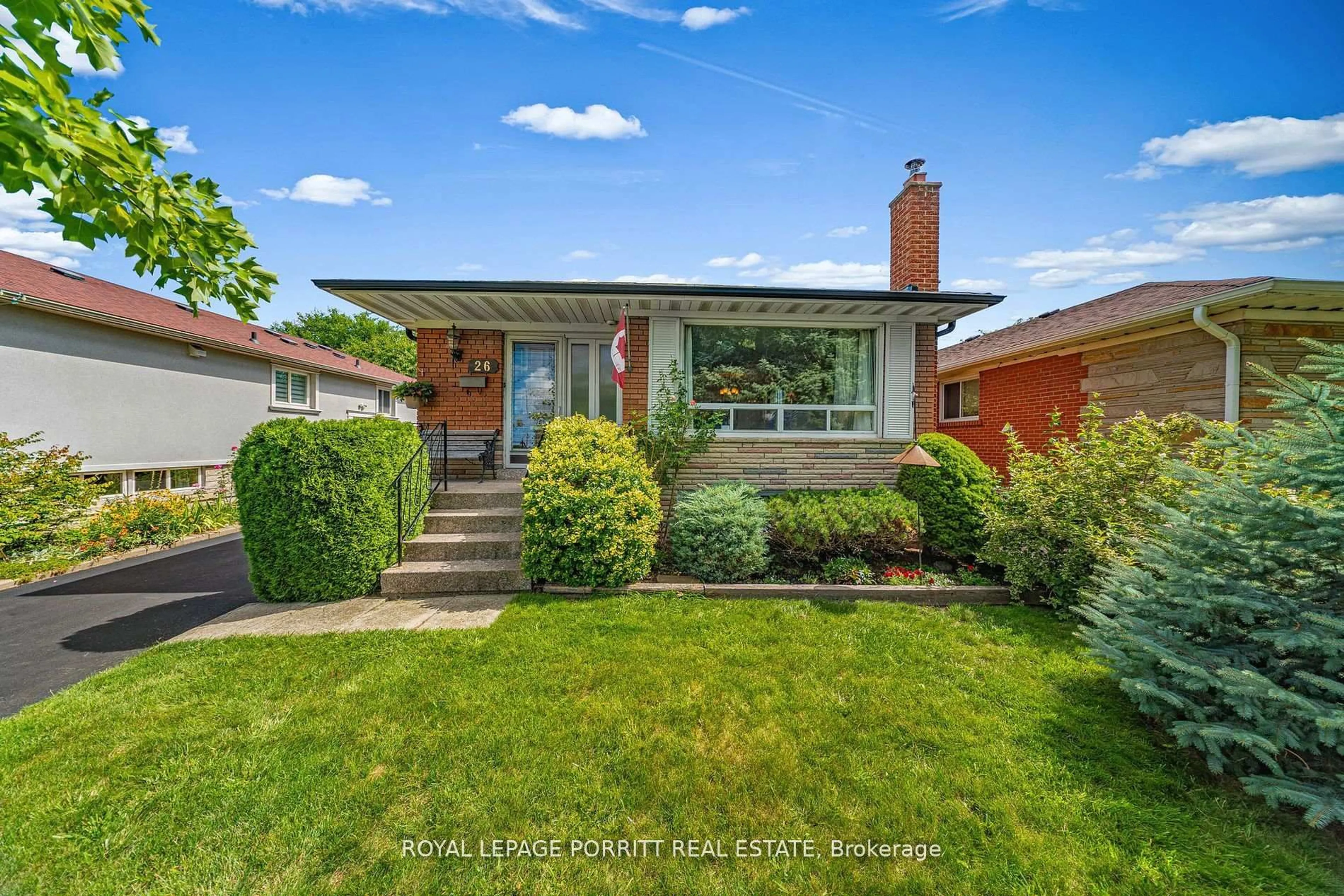 Home with brick exterior material, street for 26 Richland Cres, Toronto Ontario M9C 4C2