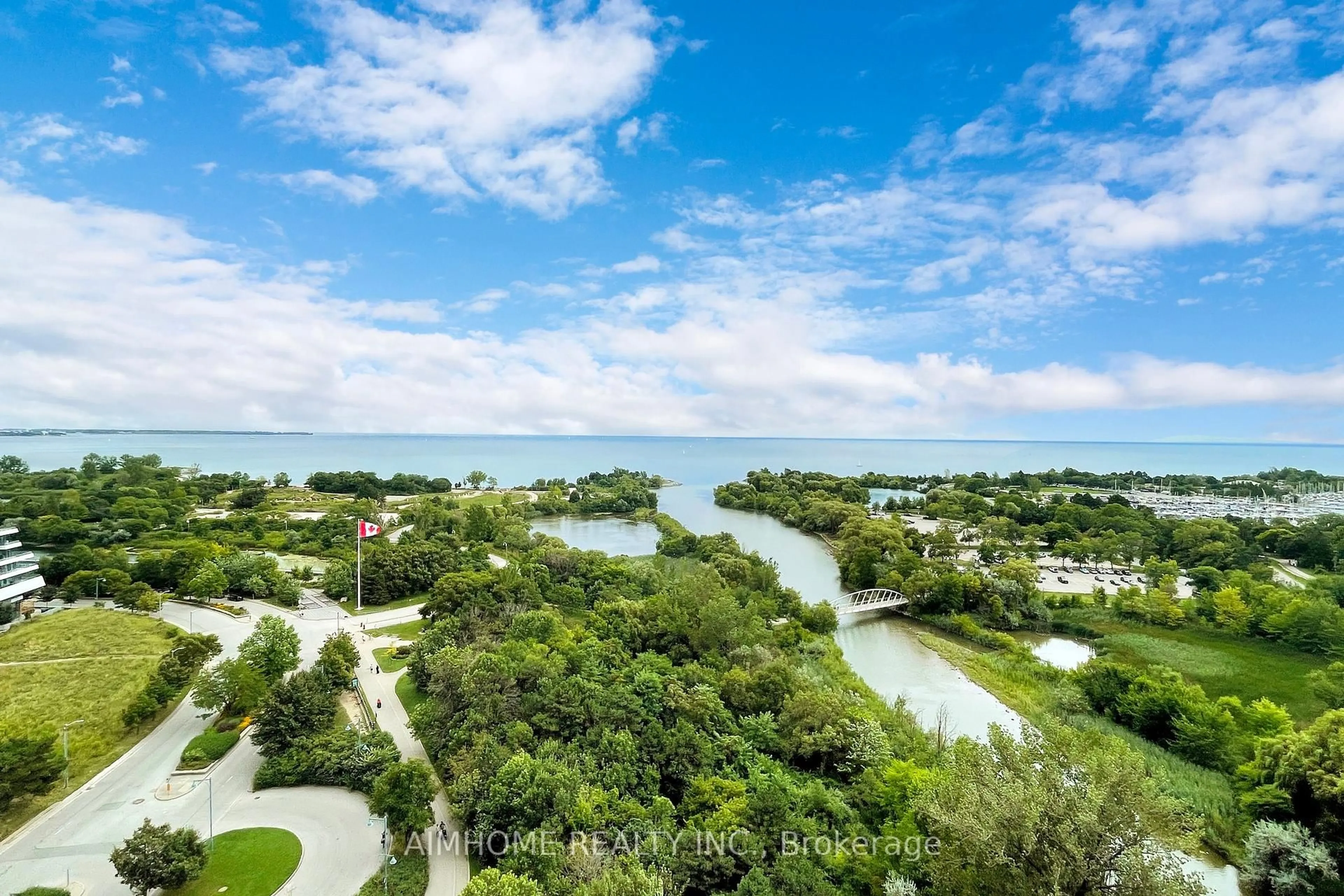 A pic from outside/outdoor area/front of a property/back of a property/a pic from drone, water/lake/river/ocean view for 2200 Lake Shore Blvd #1901, Toronto Ontario M8V 1A4