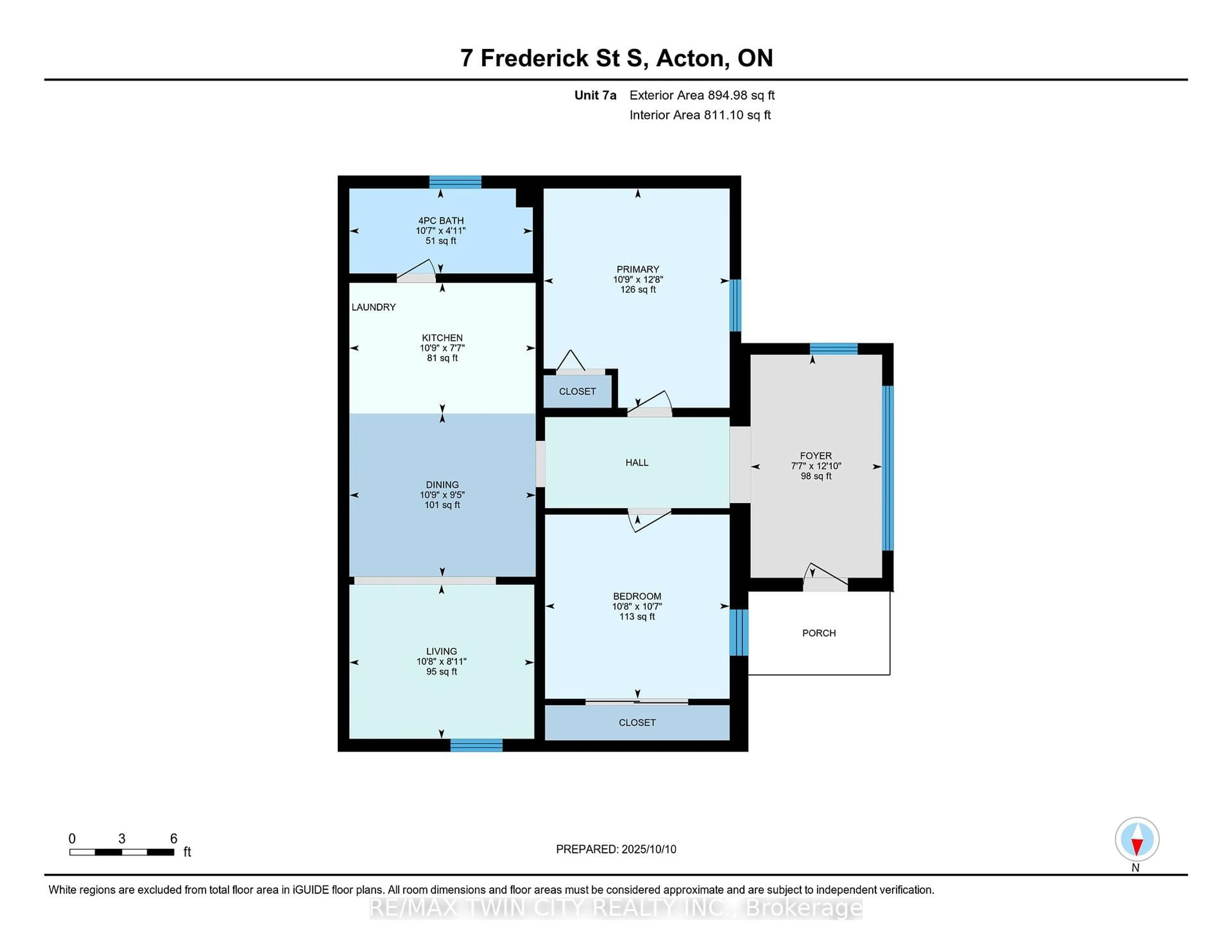 Floor plan for 7 Frederick St, Halton Hills Ontario L7J 2B7
