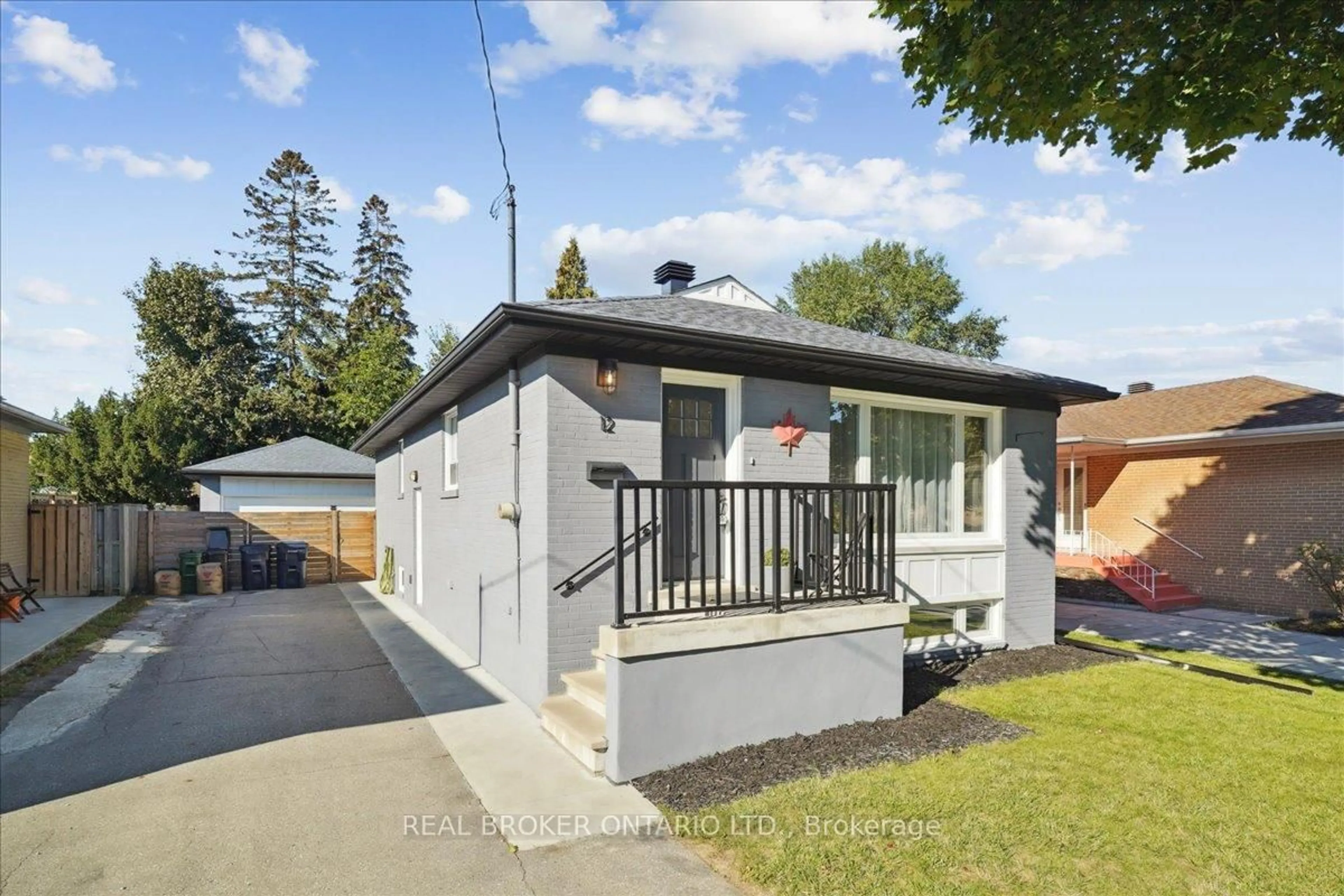 Home with vinyl exterior material, street for 12 Margrath Pl, Toronto Ontario M9C 4L2