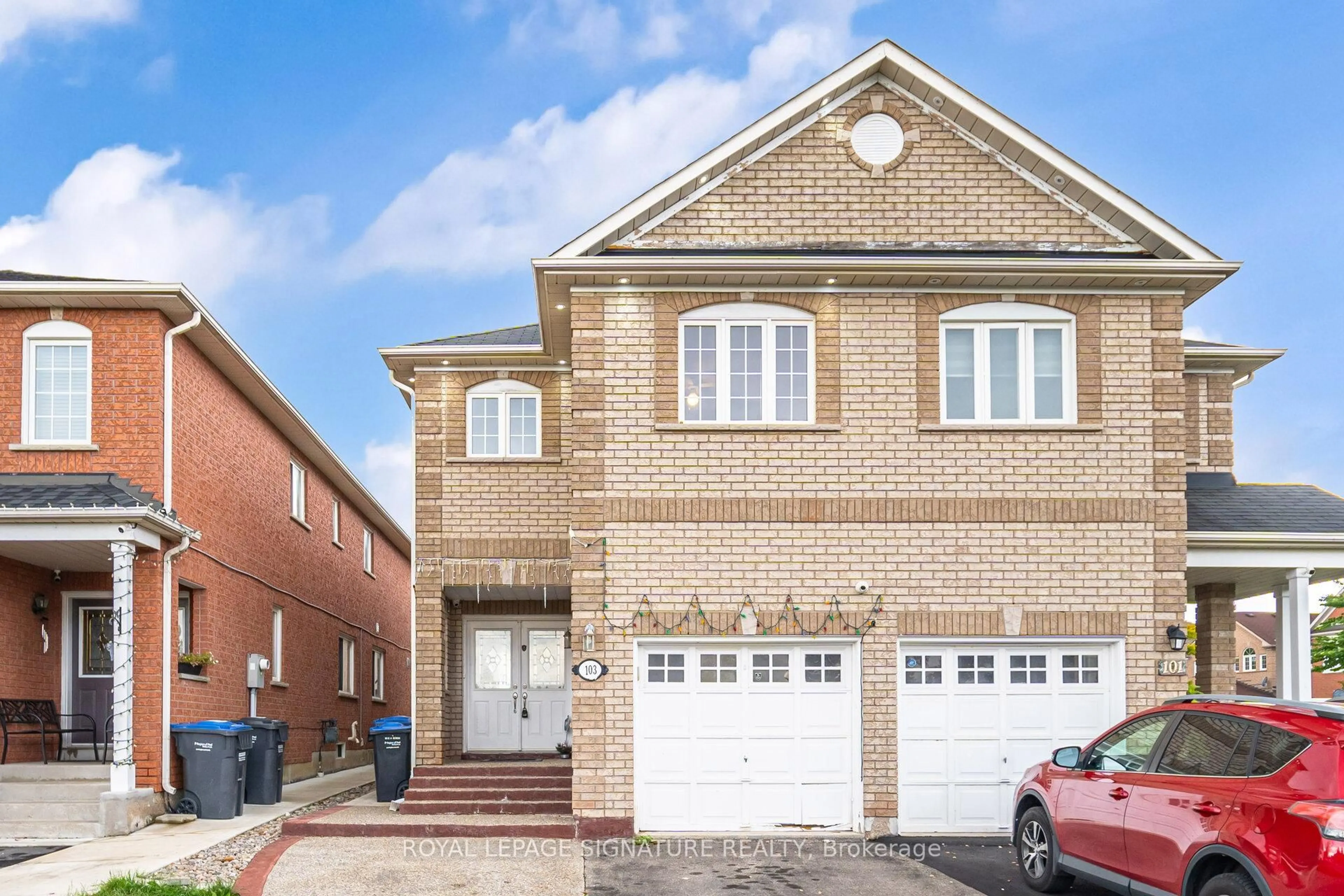 Home with brick exterior material, street for 103 Native Landing, Brampton Ontario L6X 5A8