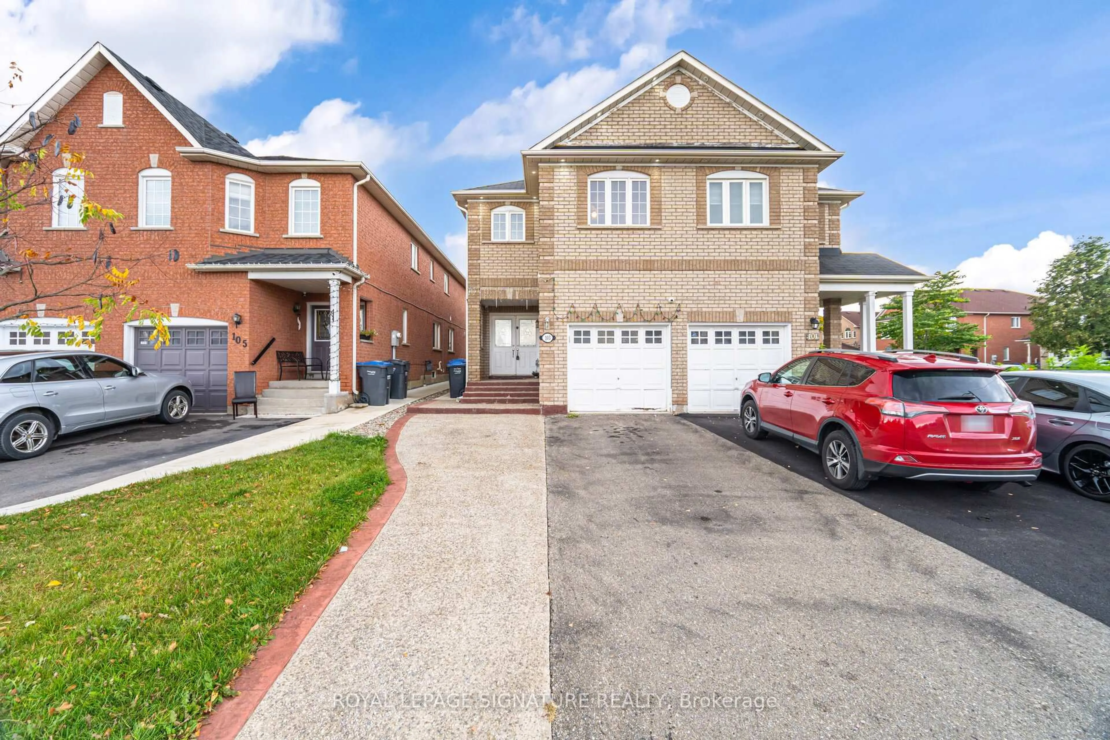 Home with brick exterior material, street for 103 Native Landing, Brampton Ontario L6X 5A8