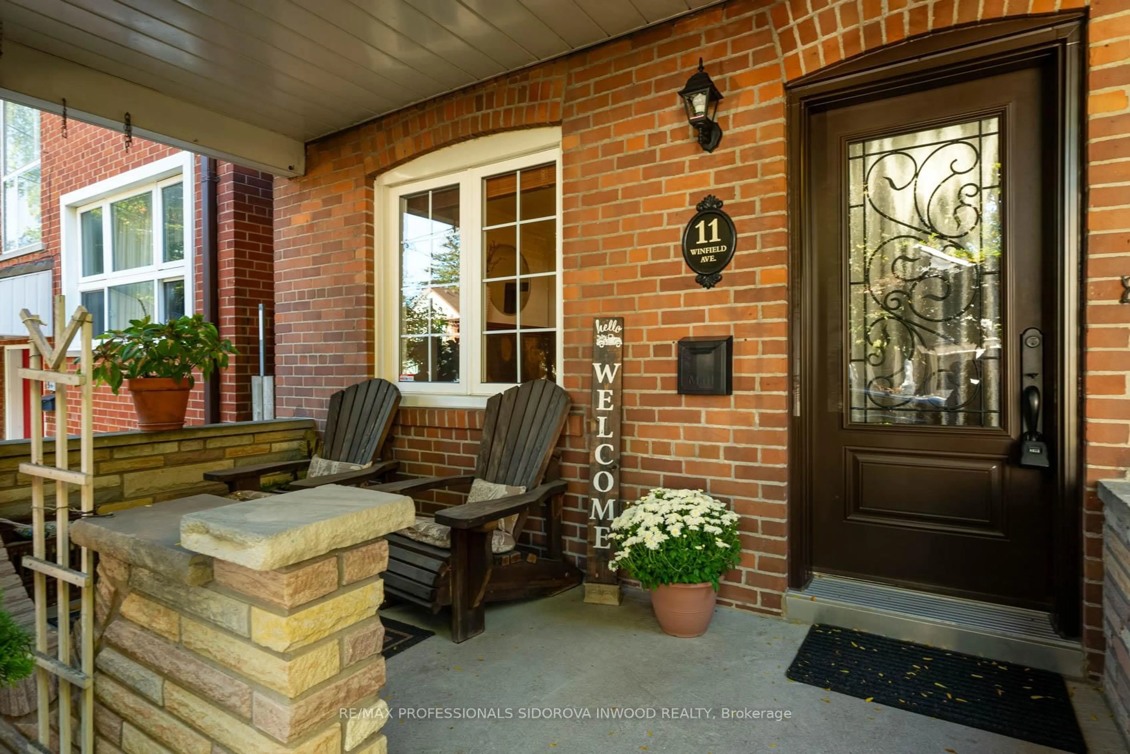 Home with brick exterior material, street for 11 Winfield Ave, Toronto Ontario M6S 2J7
