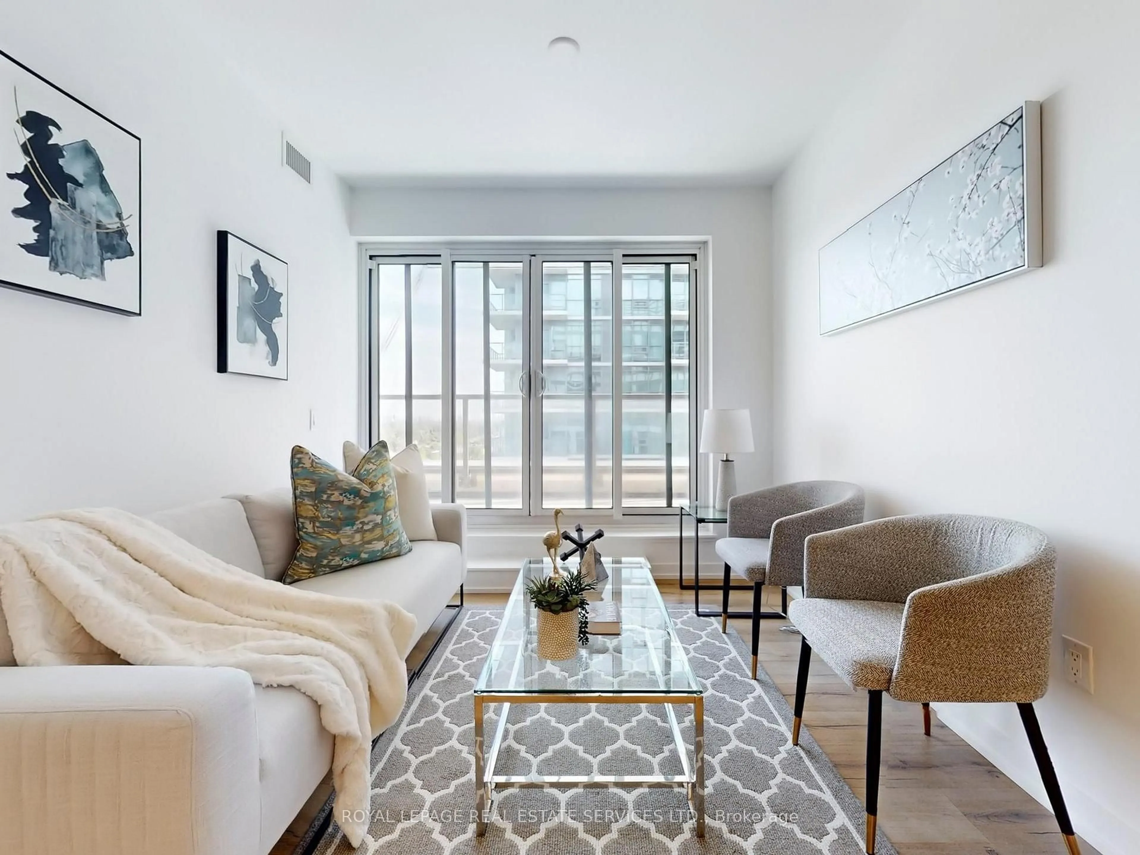 Living room with furniture, unknown for 1195 The Queensway #705, Toronto Ontario M8Z 0H1