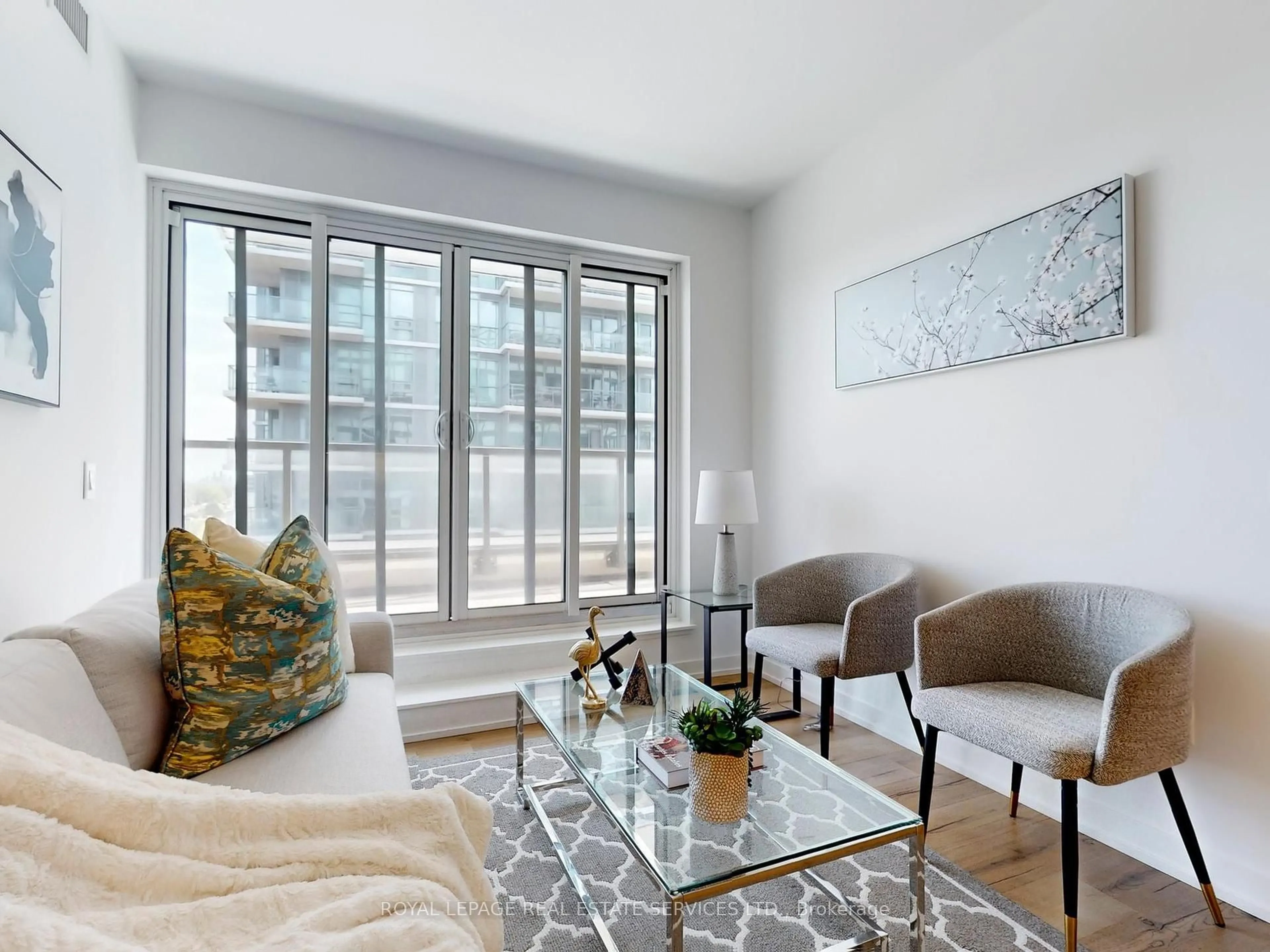 Living room with furniture, unknown for 1195 The Queensway #705, Toronto Ontario M8Z 0H1