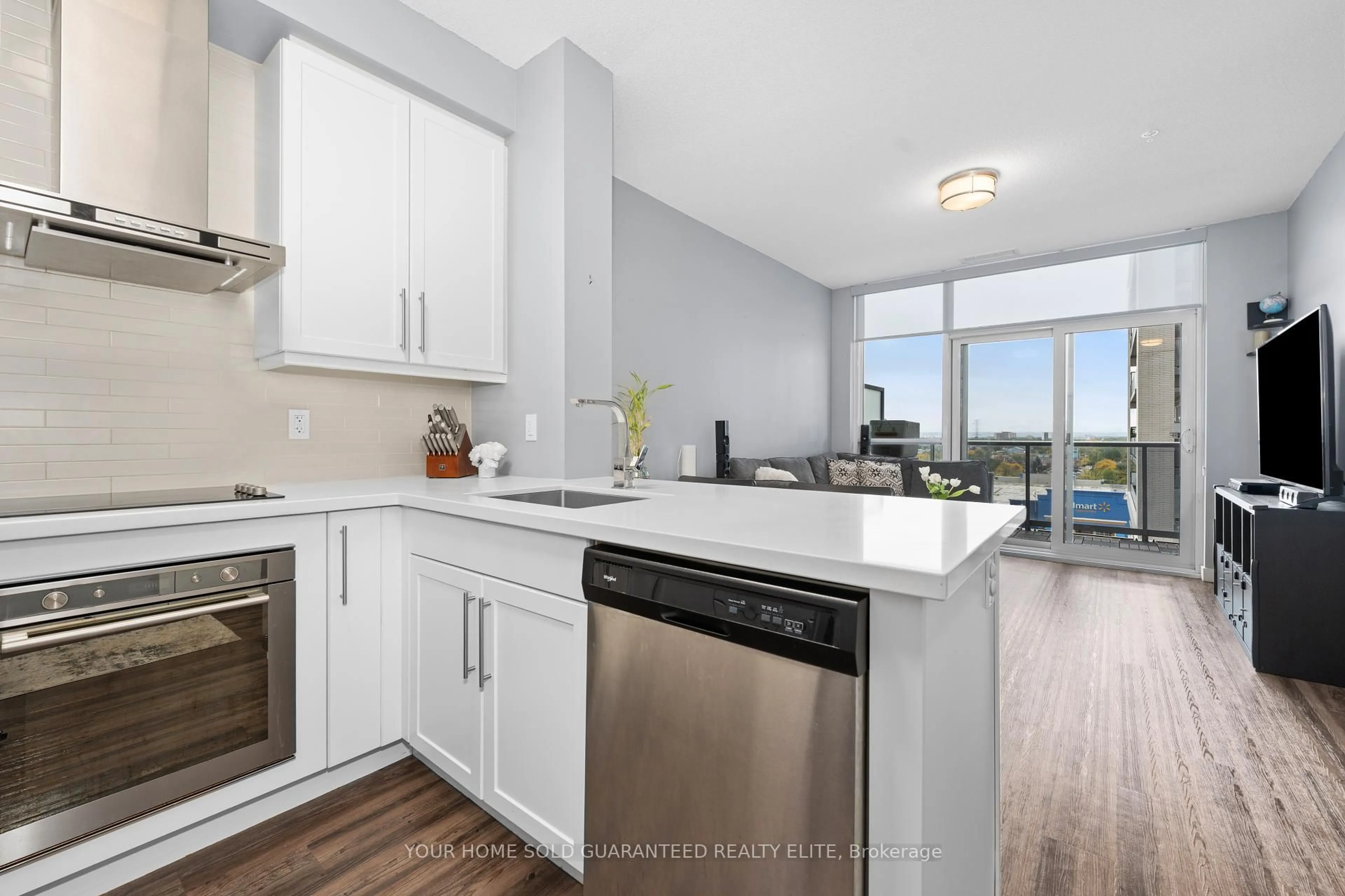Open concept kitchen, unknown for 2087 Fairview St #906, Burlington Ontario L7R 0E5